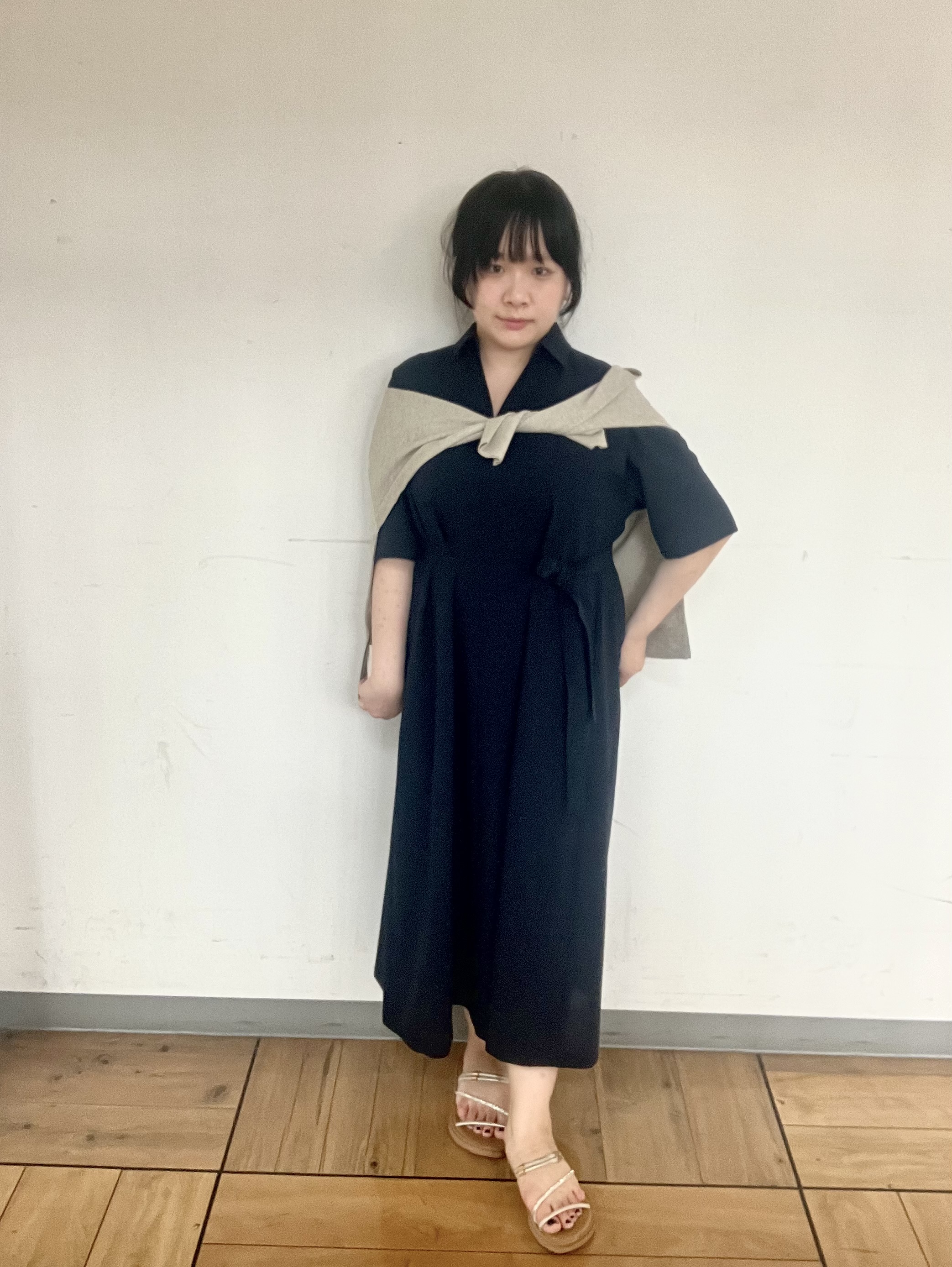Mizukiさんの「UNTITLED｜【UVカット/接触冷感/通気性】エアリークールワンピース」を使ったコーディネート