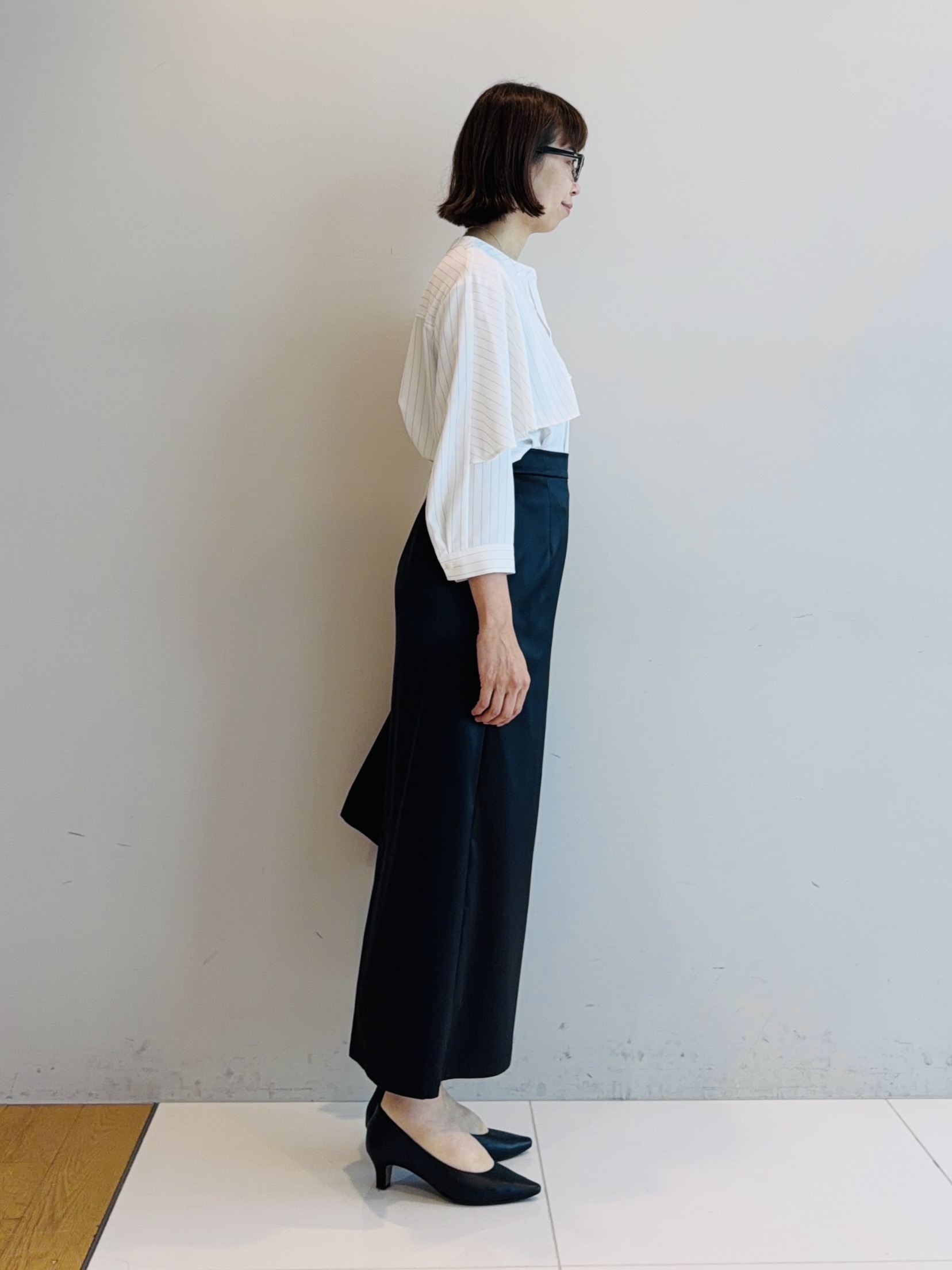 murayamaさんの「INDIVI｜【新作登場！着る日傘】 ケープ風ブラウス」を使ったコーディネート