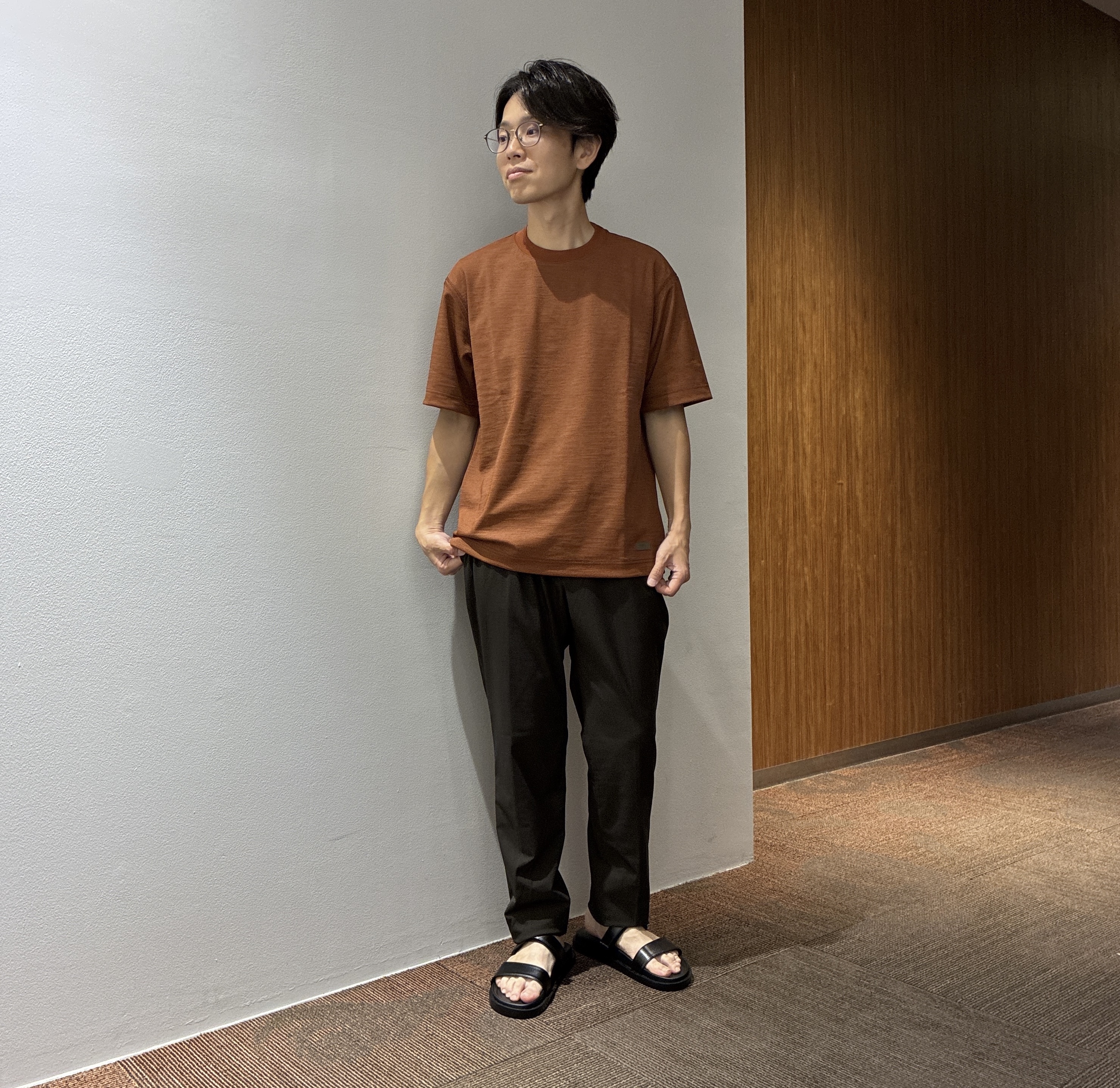 わいずみさんの「TAKEO KIKUCHI｜リネン ライク ポンチ プルオーバー」を使ったコーディネート