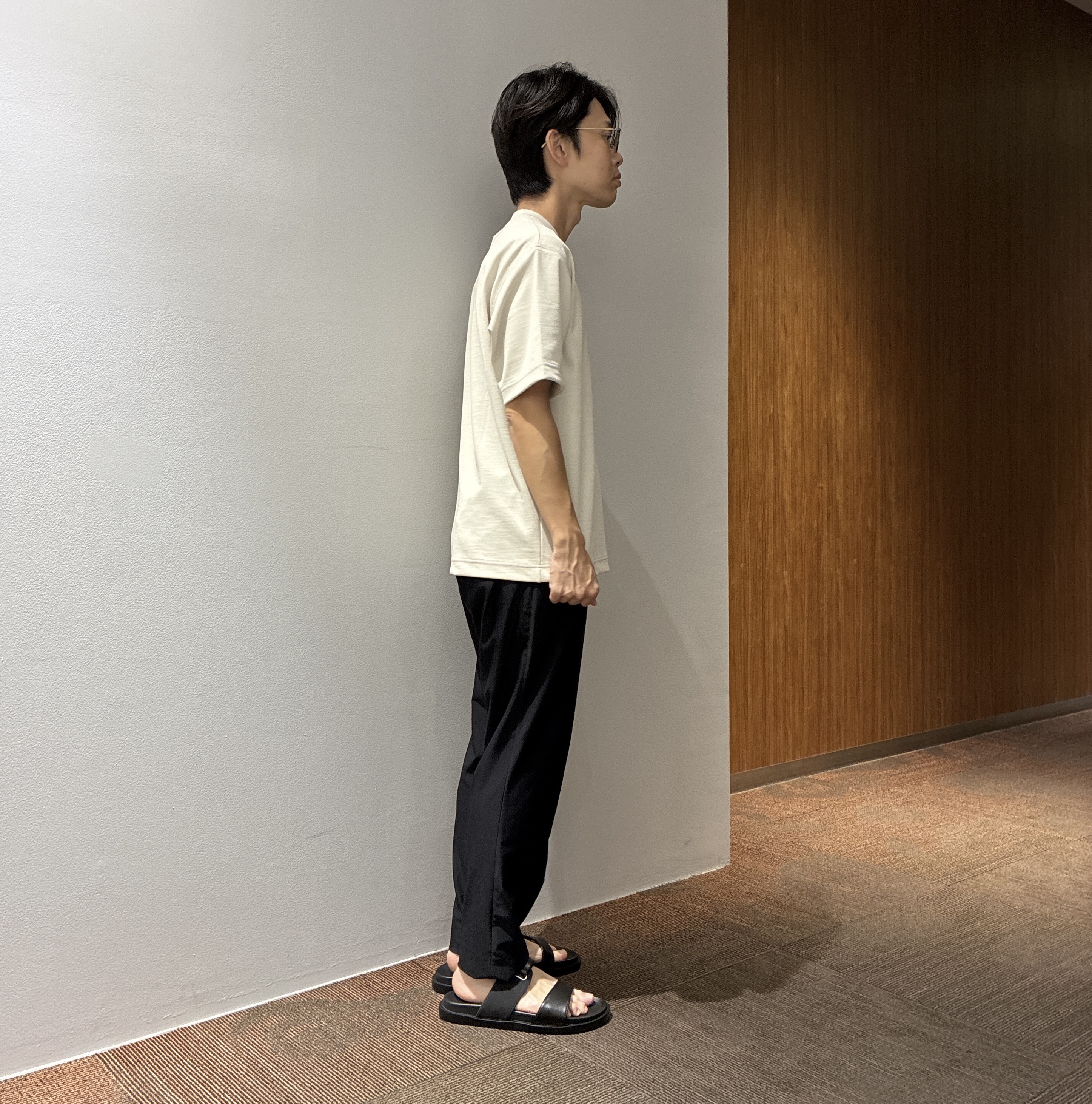わいずみさんの「TAKEO KIKUCHI｜リネン ライク ポンチ プルオーバー」を使ったコーディネート