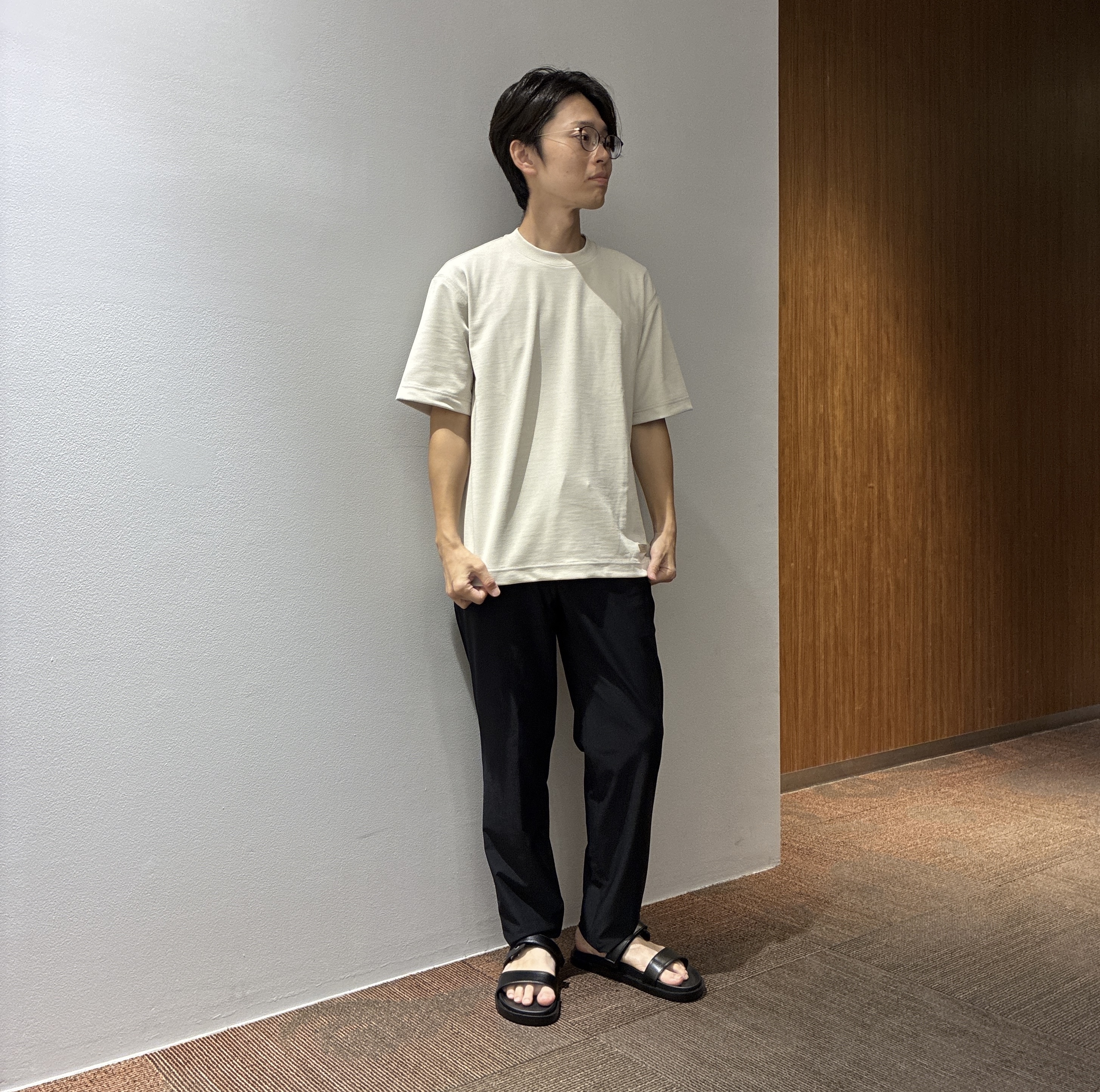 わいずみさんの「TAKEO KIKUCHI｜リネン ライク ポンチ プルオーバー」を使ったコーディネート