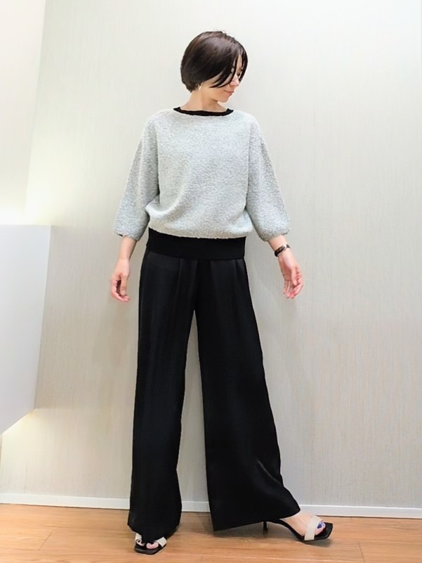 ミズタさんの「UNTITLED｜【前後2WAY】コットン混カールプルオーバー」を使ったコーディネート