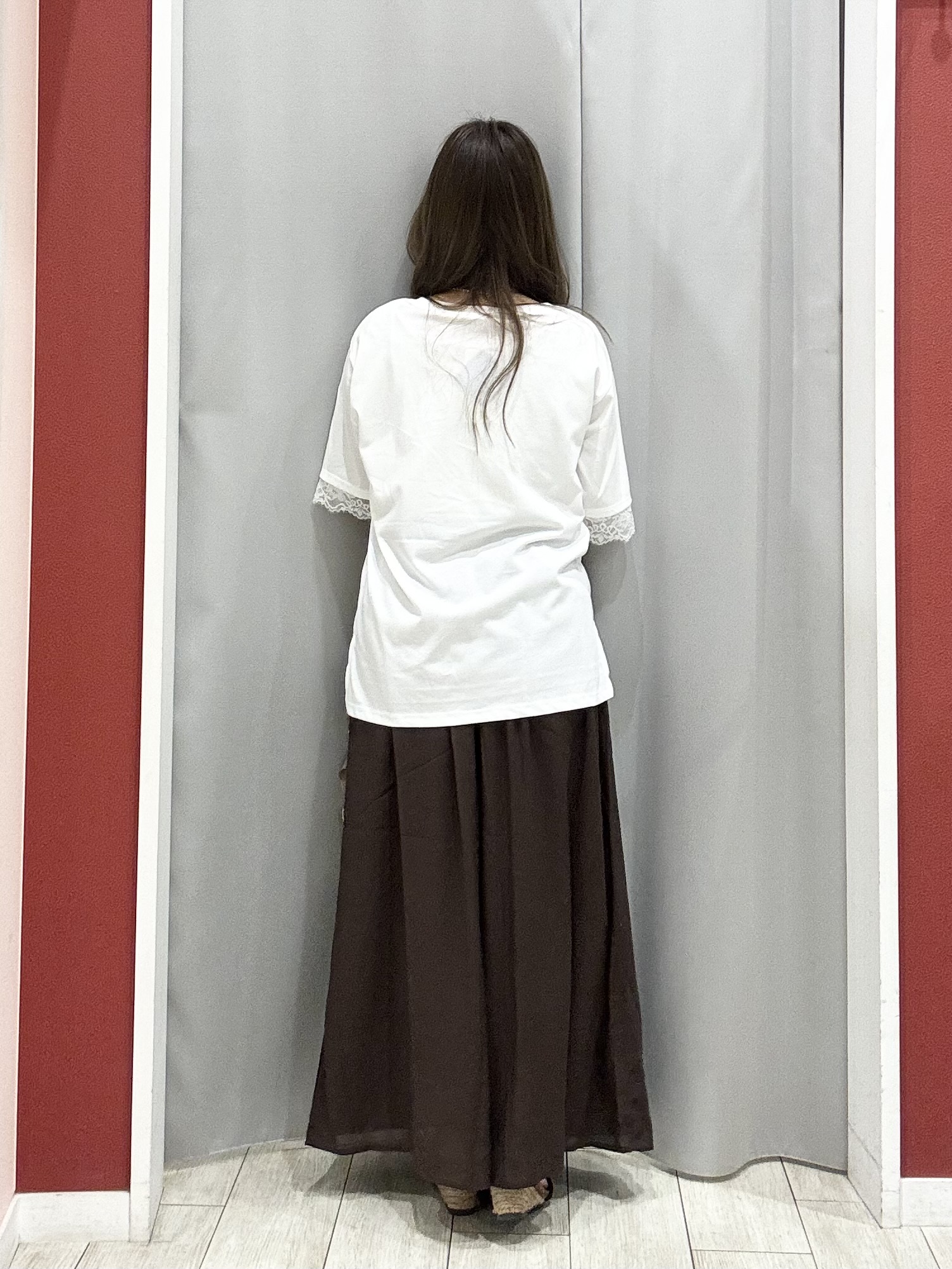 shioさんの「SHOO･LA･RUE｜【ひんやり/洗濯後しわになりにくい/S-LL】お顔も手の甲もしっかりカバー　日よけ・指穴付きUVパー」を使ったコーディネート