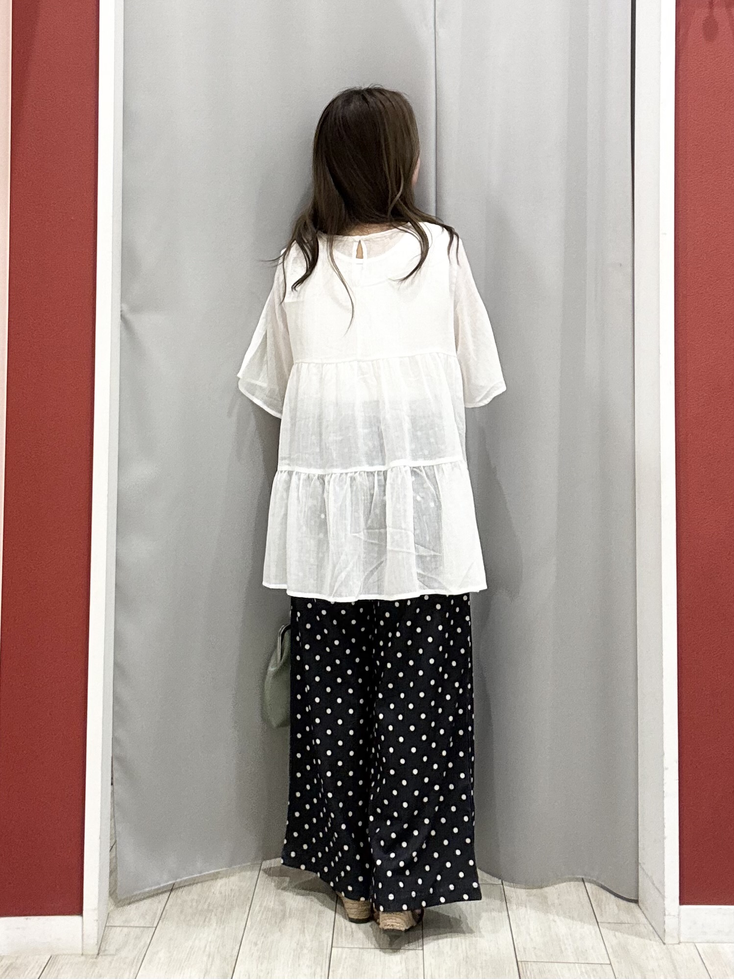 shioさんの「SHOO･LA･RUE｜ワッシャーティアードブラウス」を使ったコーディネート