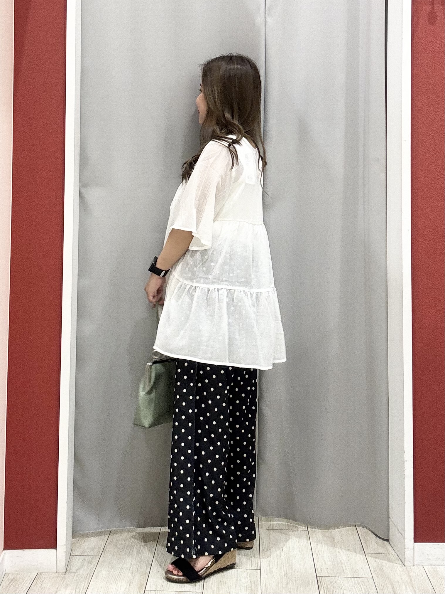 shioさんの「SHOO･LA･RUE｜ワッシャーティアードブラウス」を使ったコーディネート