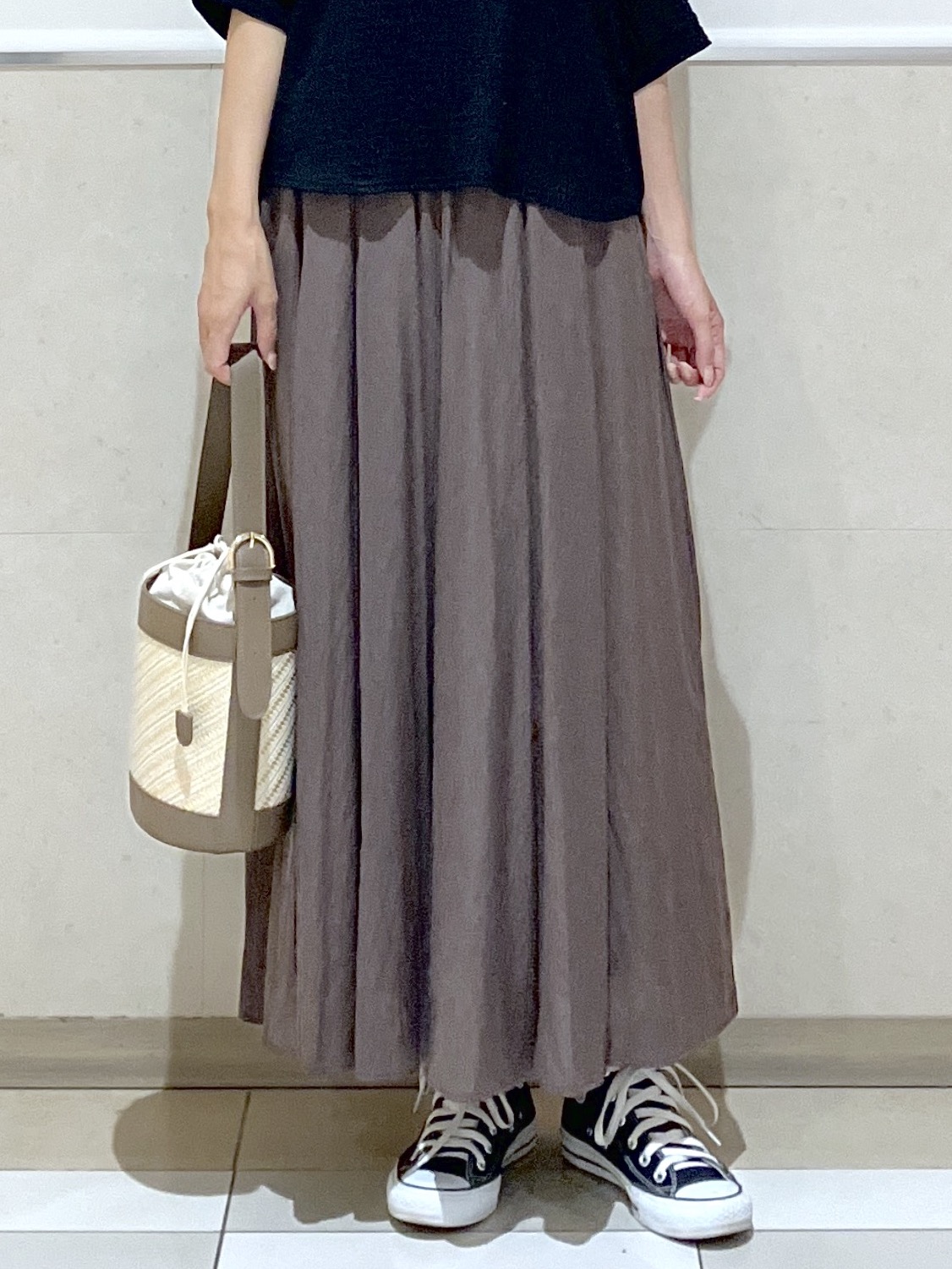 eriko さんの「Dessin｜シュリンクジャージ カットソー」を使ったコーディネート