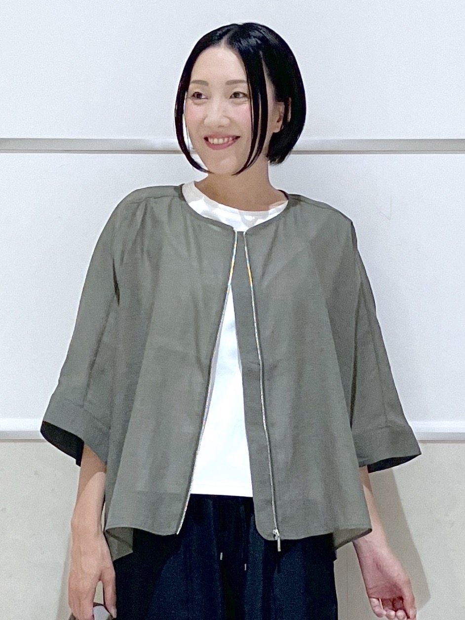 eriko さんの「Dessin｜【UVカット/接触冷感】美光沢カットソー」を使ったコーディネート
