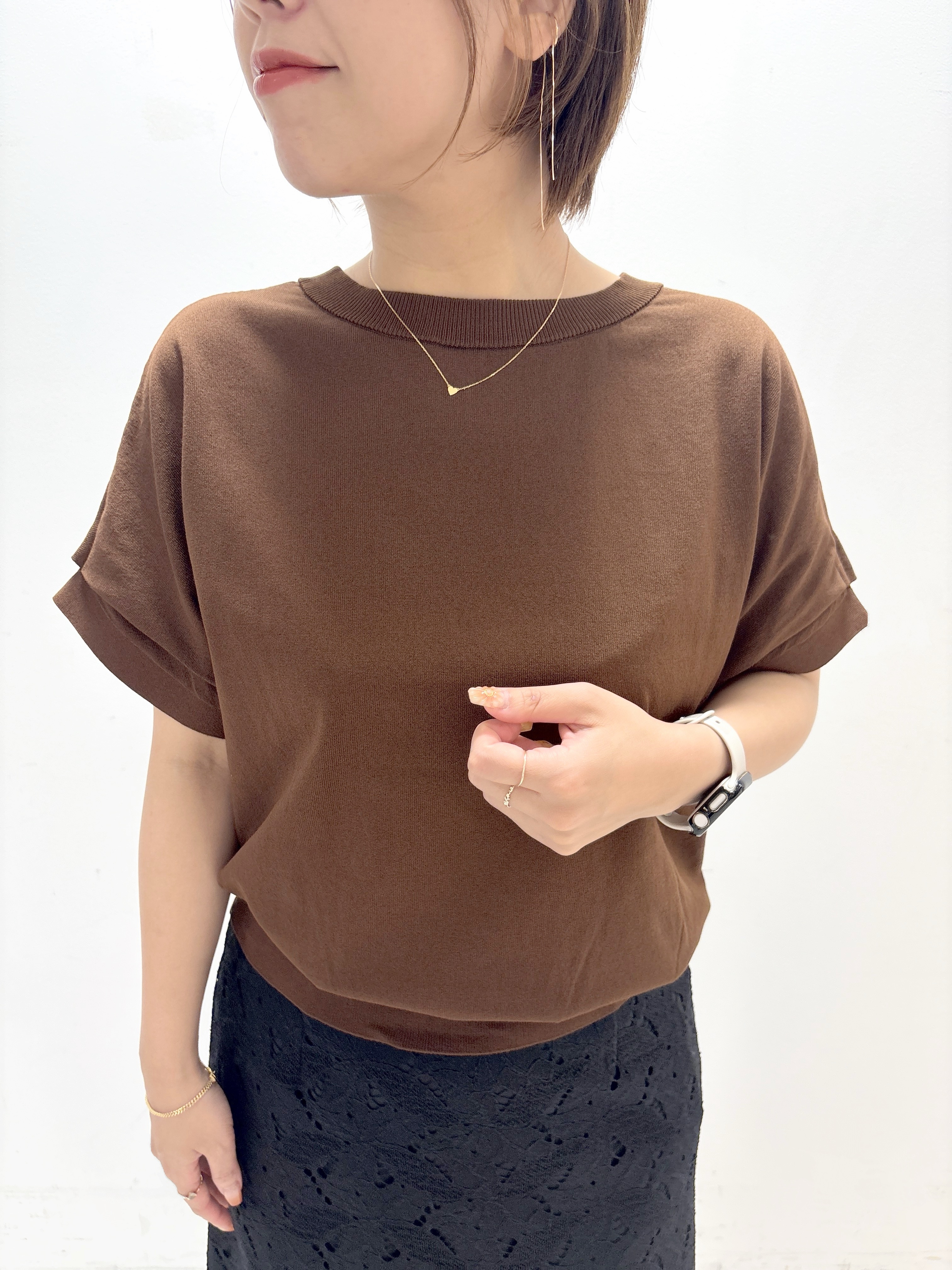 ayumiさんの「UNTITLED｜【肌に張り付かない/前後2WAY】ドライタッチコットンプルオーバー」を使ったコーディネート