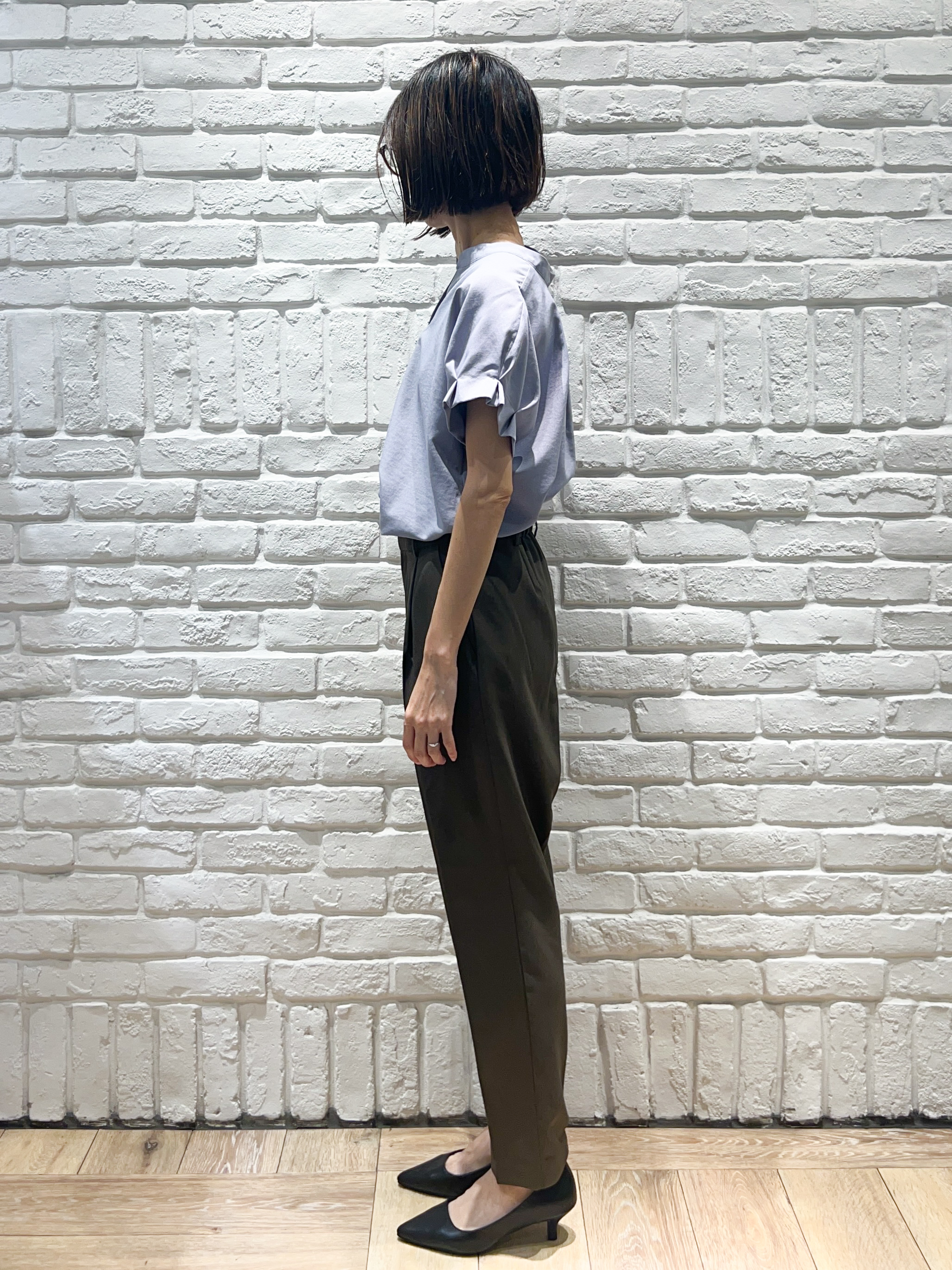 ももちぃさんの「index｜【接触冷感／吸水速乾】タックスキッパーブラウス《防シワ／イージーアイロン／洗濯機OK／9col》」を使ったコーディネート