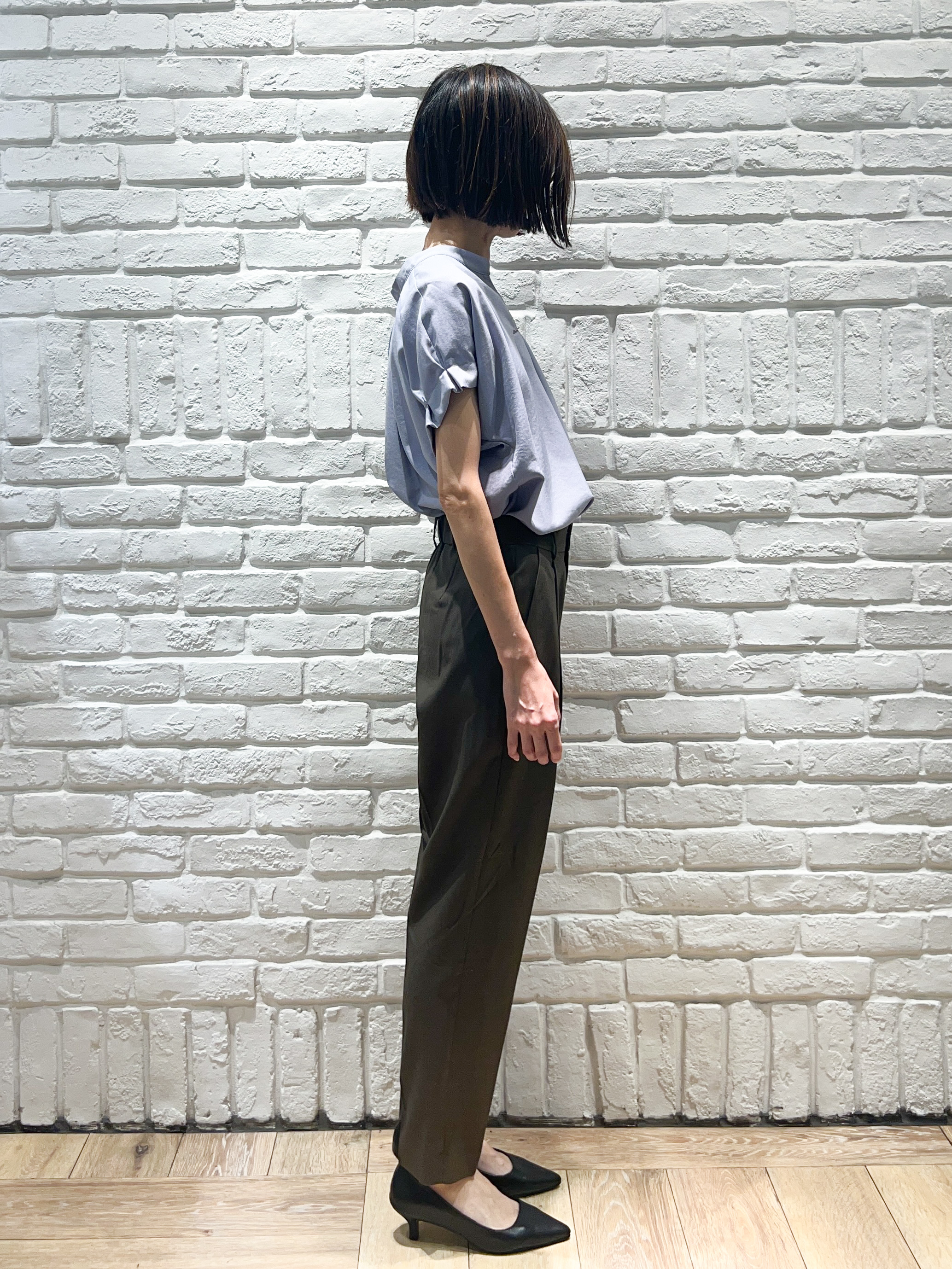 ももちぃさんの「index｜【接触冷感／吸水速乾】タックスキッパーブラウス《防シワ／イージーアイロン／洗濯機OK／9col》」を使ったコーディネート
