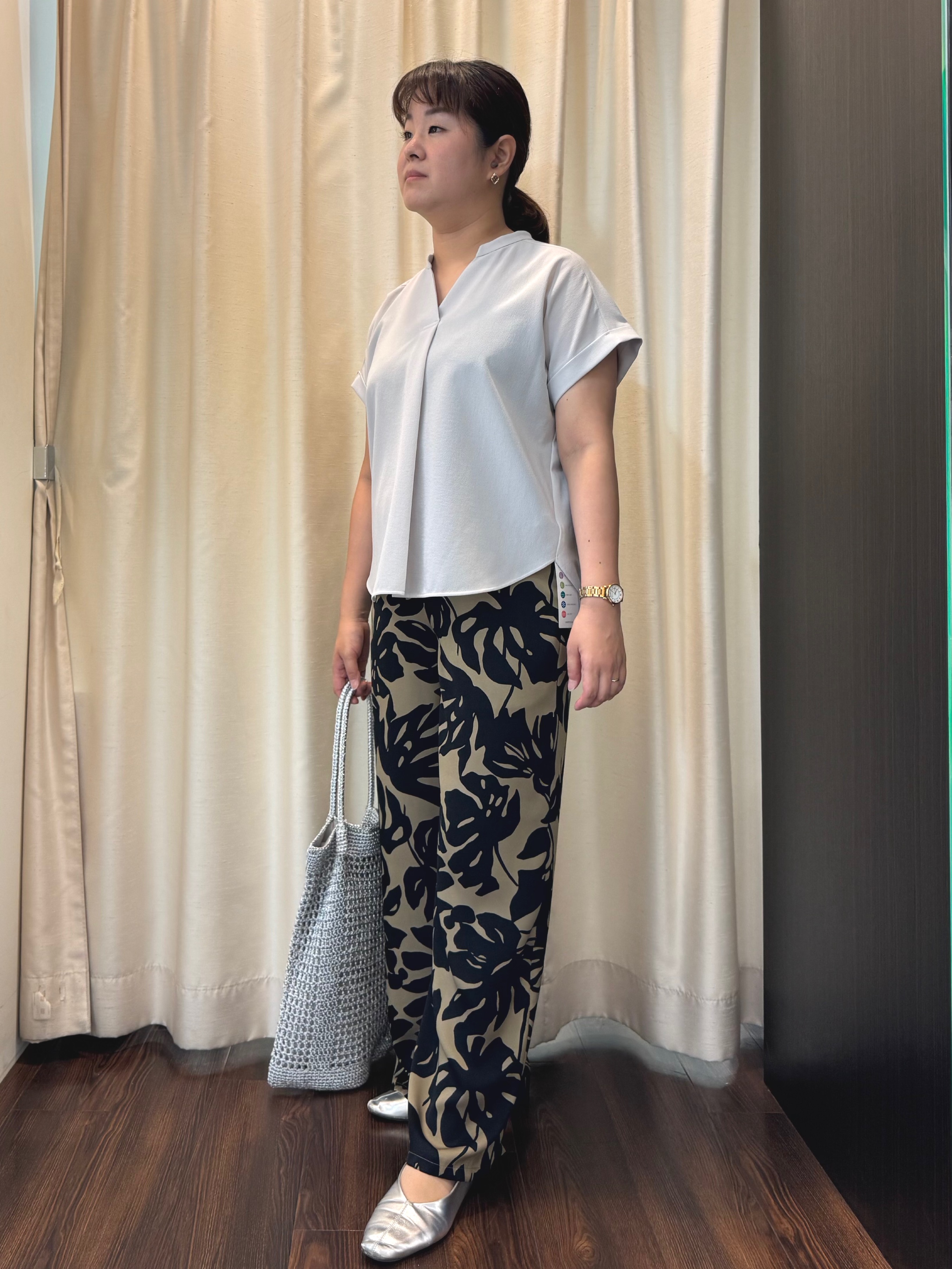 Ayaさんの「UNTITLED｜【セットアップ可/通気性/UVカット】エアリークールブラウス」を使ったコーディネート