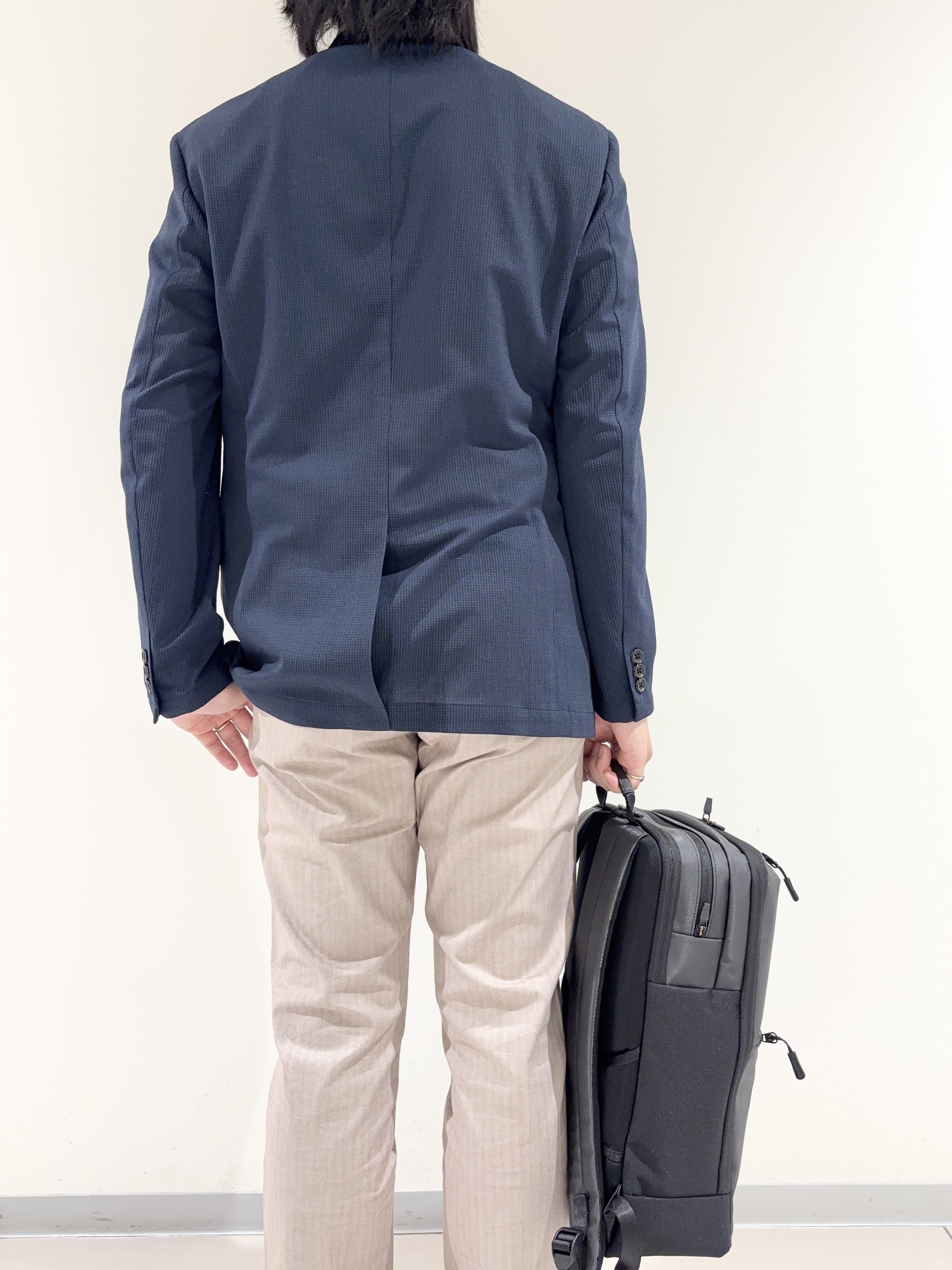 及川さんの「TAKEO KIKUCHI｜【Begin5月号掲載/通気性】トリコットサッカー ジャケット」を使ったコーディネート