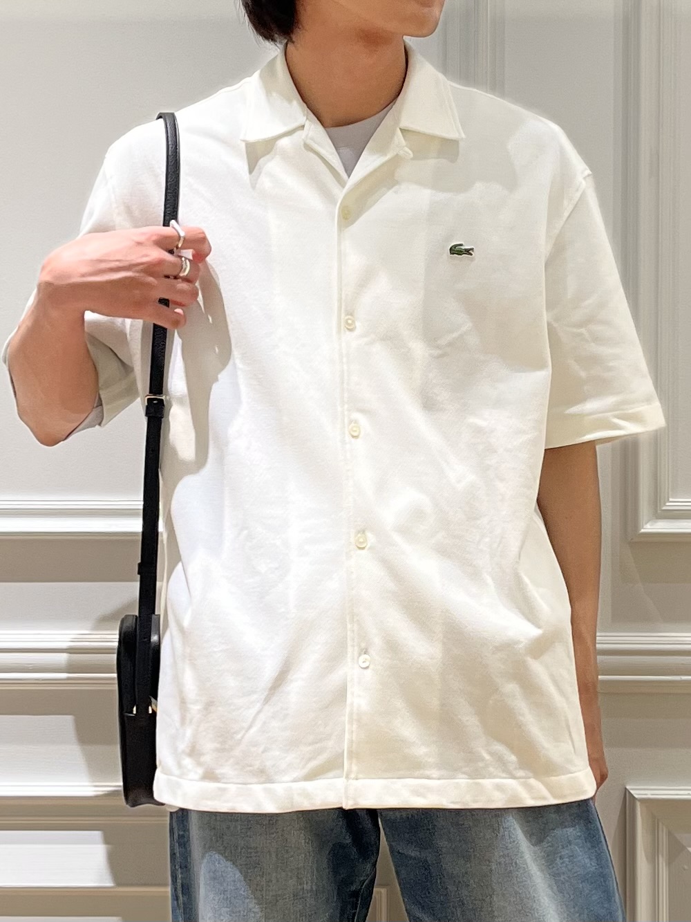 Watanabeさんの「DRESSTERIOR｜LACOSTE（ラコステ）WOVEN SHIRT｜Tシャツ」を使ったコーディネート