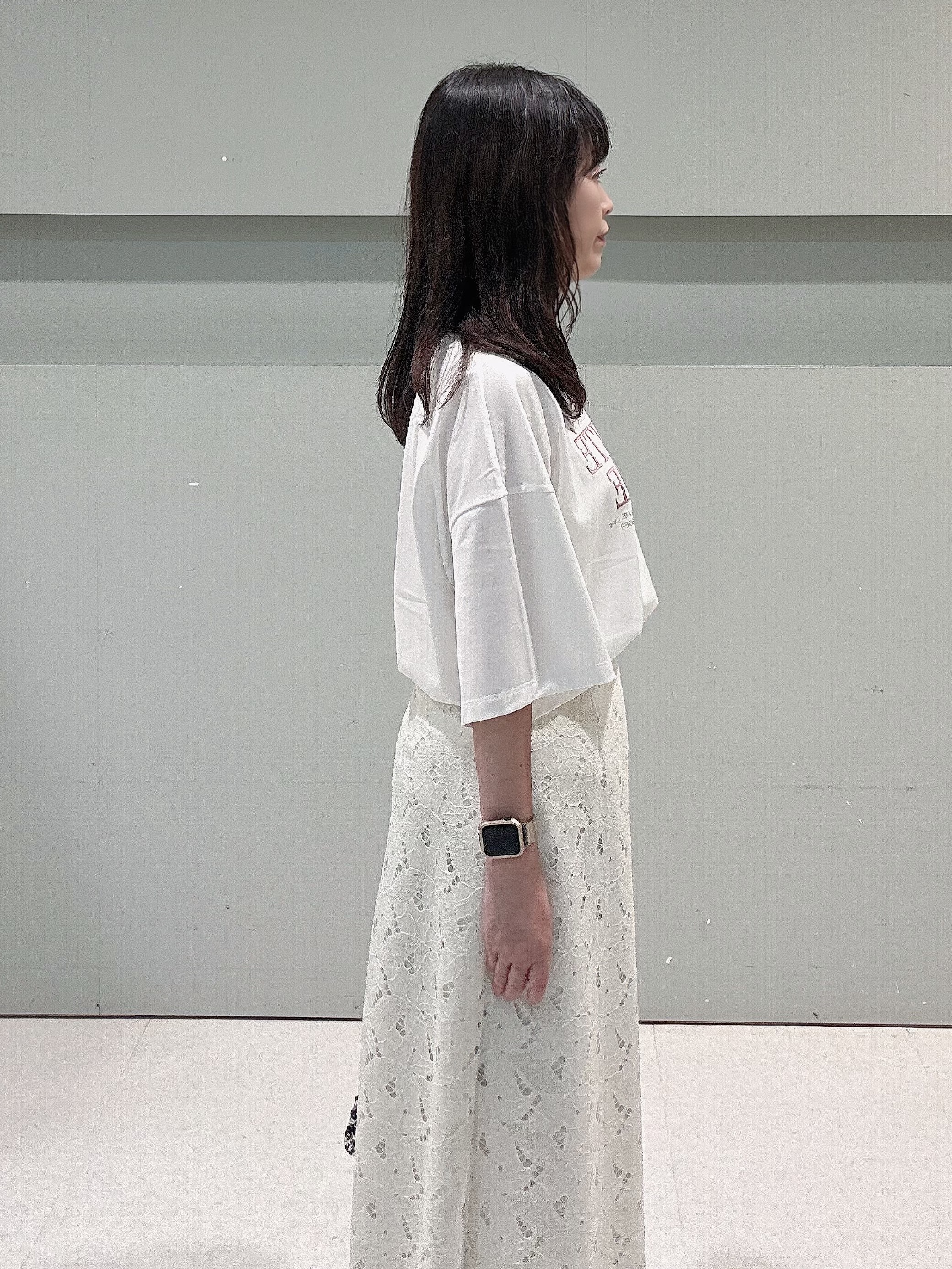 makiさんの「UNTITLED｜【セットアップ可】リーフレースロングスカート」を使ったコーディネート