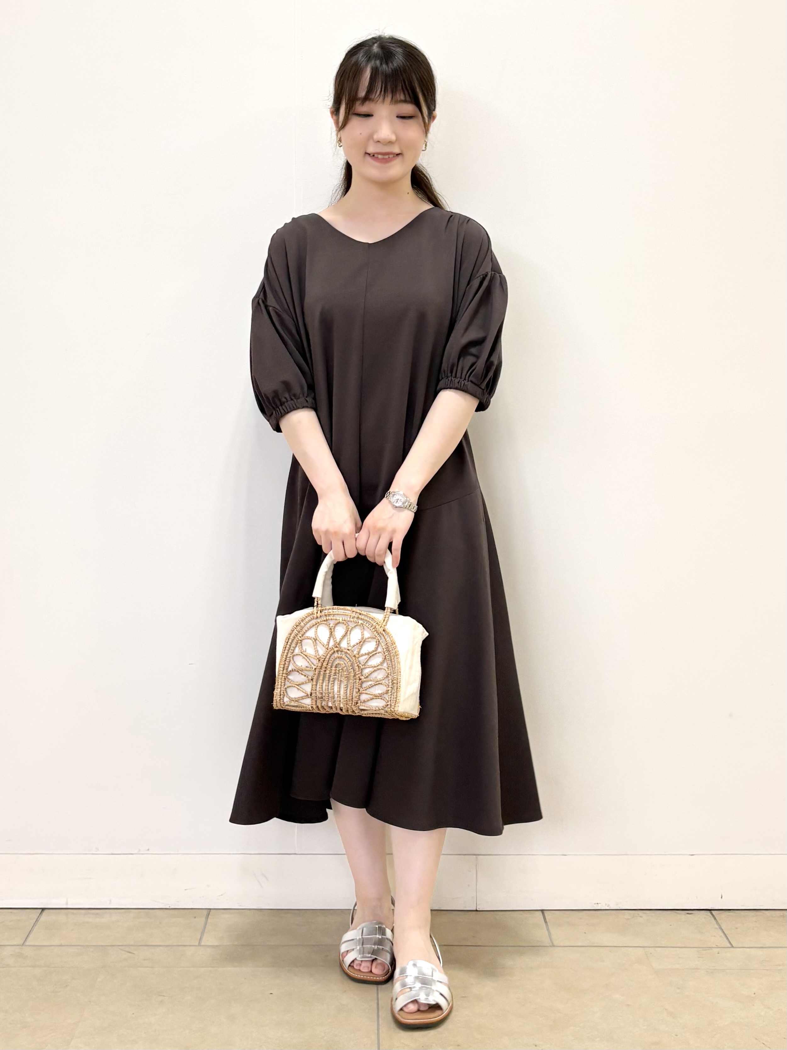 mikiさんの「Reflect｜きれい見えフレアラインワンピース」を使ったコーディネート