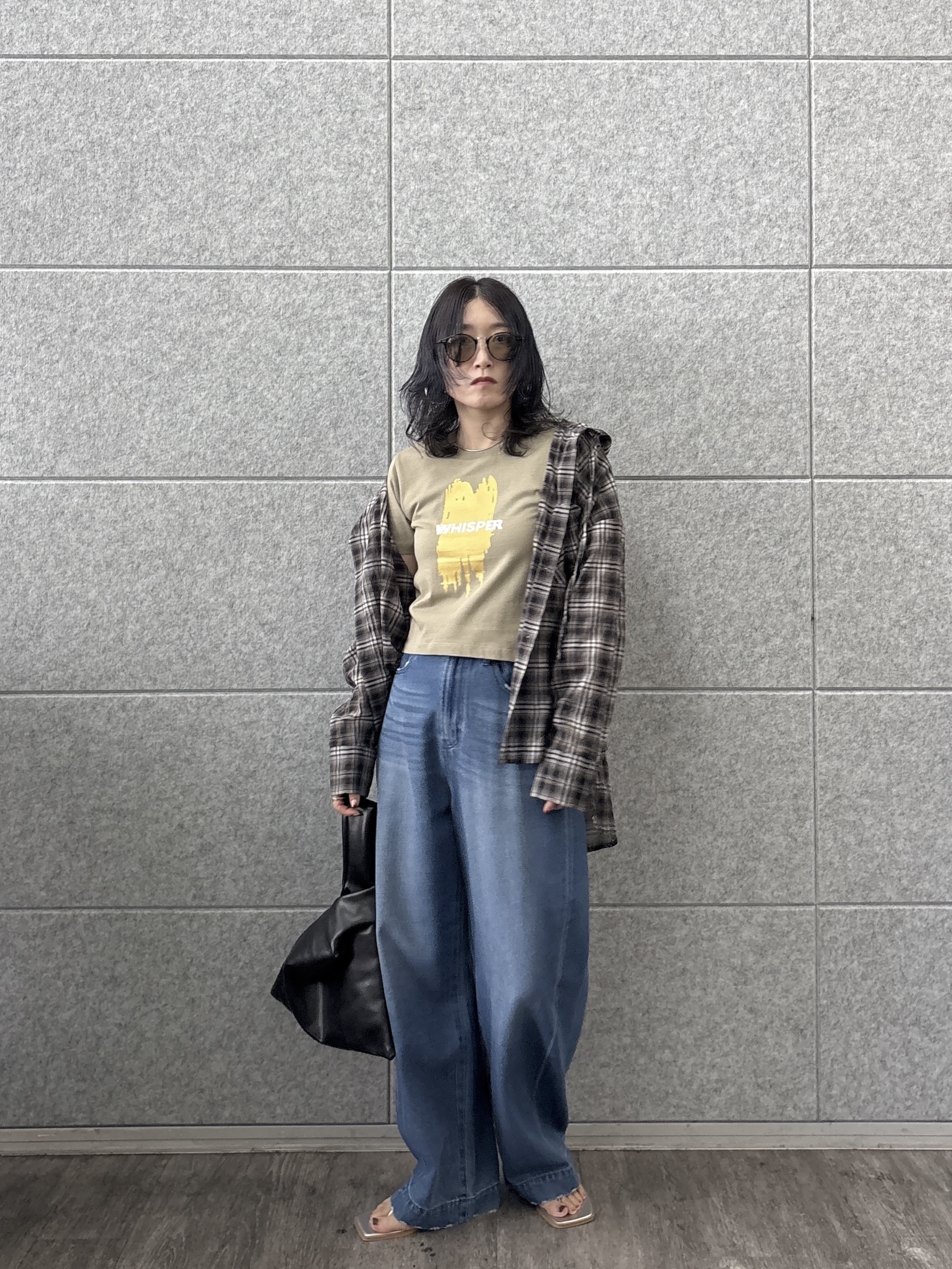 kotakiさんの「INDIVI｜フード付 シアーチェックシャツ」を使ったコーディネート