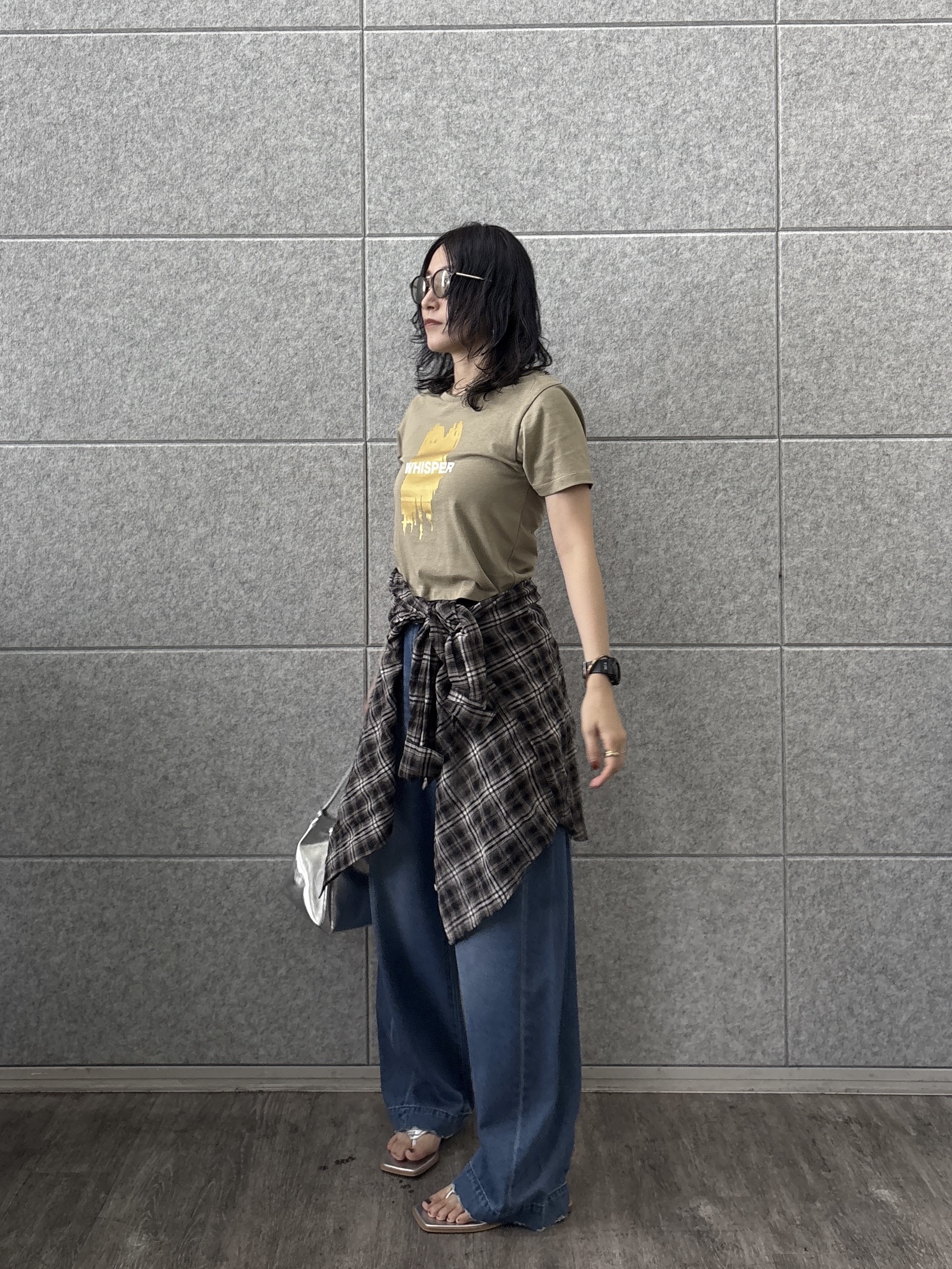 kotakiさんの「INDIVI｜箔プリント コンパクトTシャツ」を使ったコーディネート