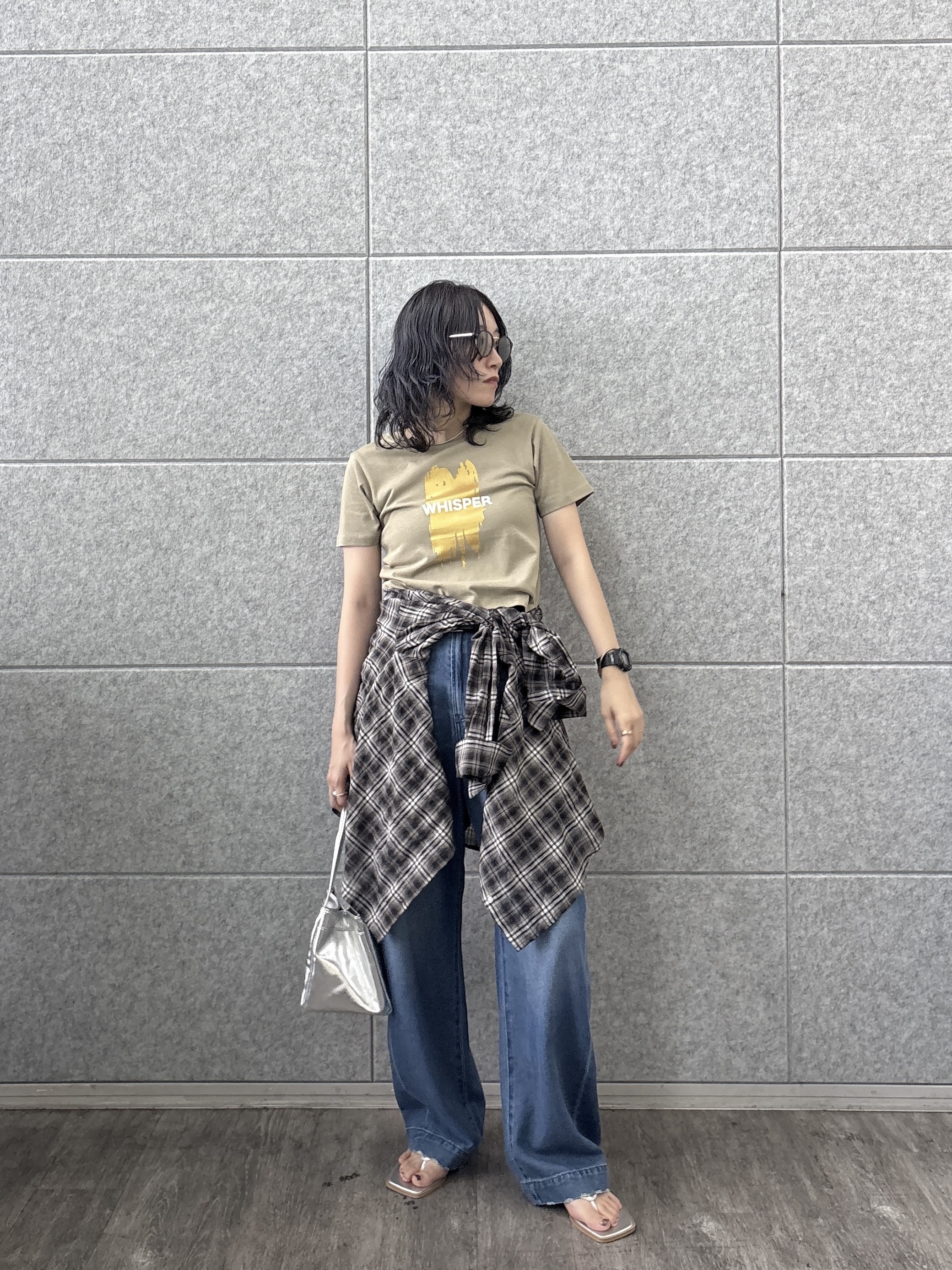 kotakiさんの「INDIVI｜箔プリント コンパクトTシャツ」を使ったコーディネート
