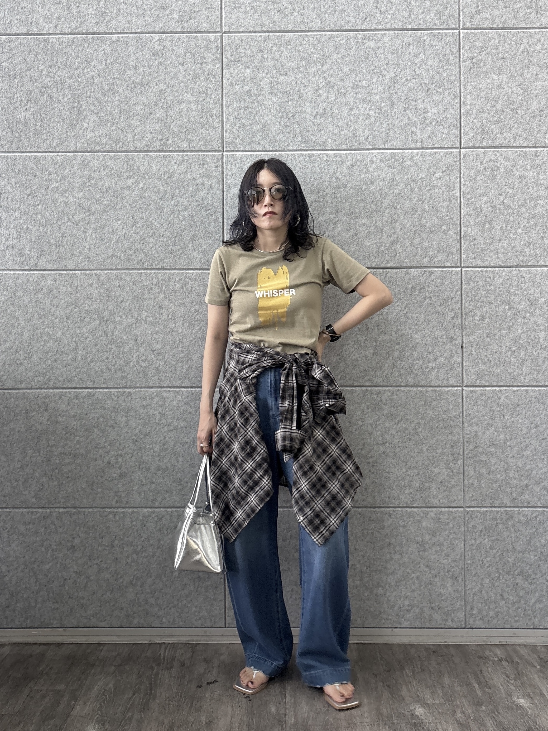kotakiさんの「INDIVI｜箔プリント コンパクトTシャツ」を使ったコーディネート