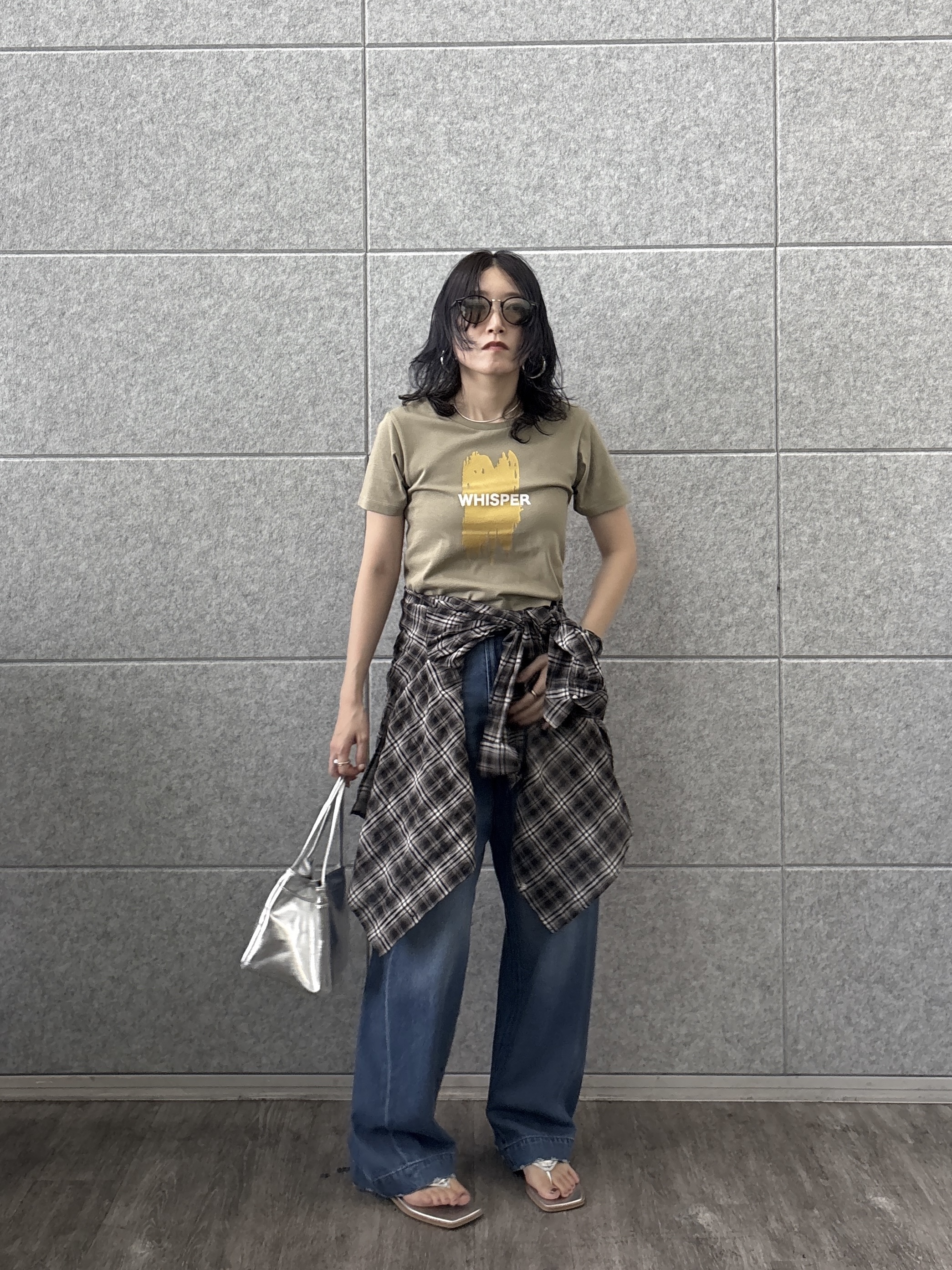 kotakiさんの「INDIVI｜箔プリント コンパクトTシャツ」を使ったコーディネート
