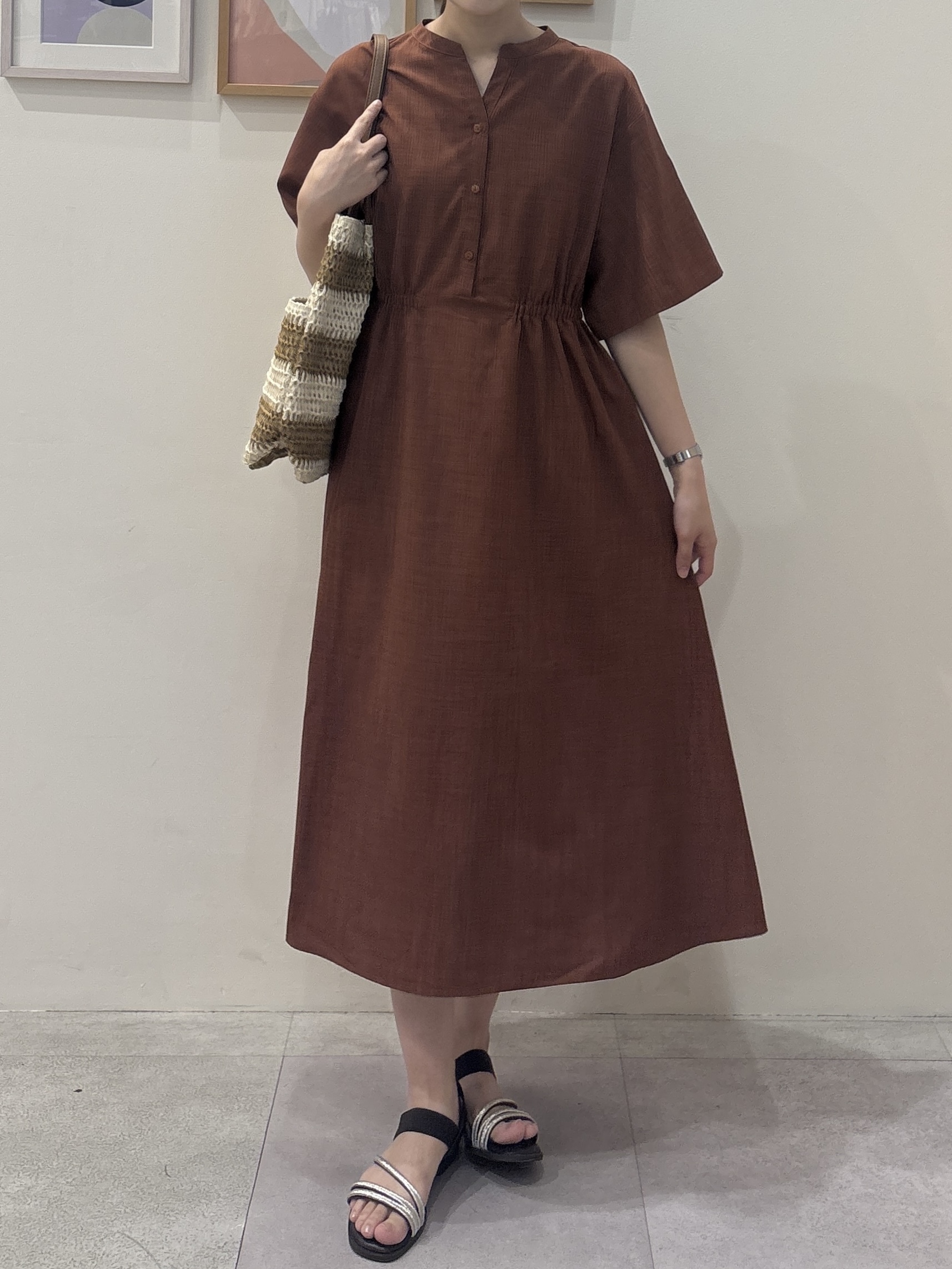 Rikaさんの「SHOO･LA･RUE｜【さらり快適/洗濯機可/S-LL】シアーラメカーディガン」を使ったコーディネート