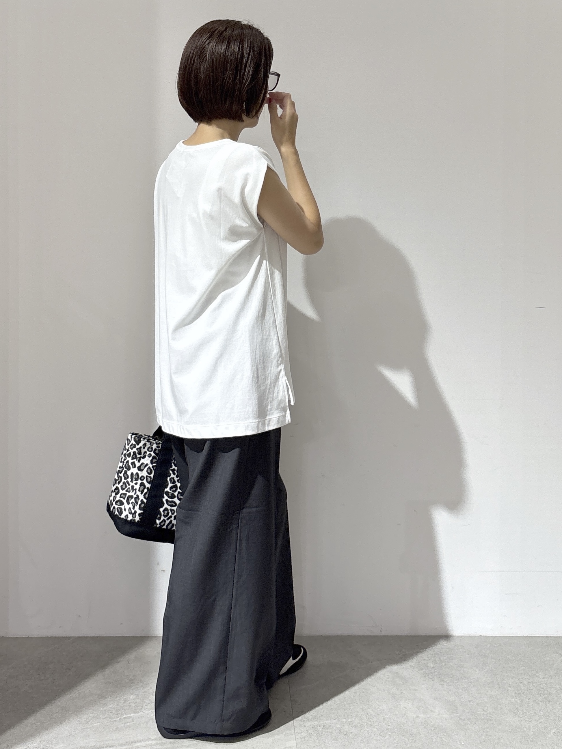 NAKAさんの「OPAQUE.CLIP｜【UV／接触冷感】スーパーアイス ノースリーブカットソー《洗濯機OK》」を使ったコーディネート