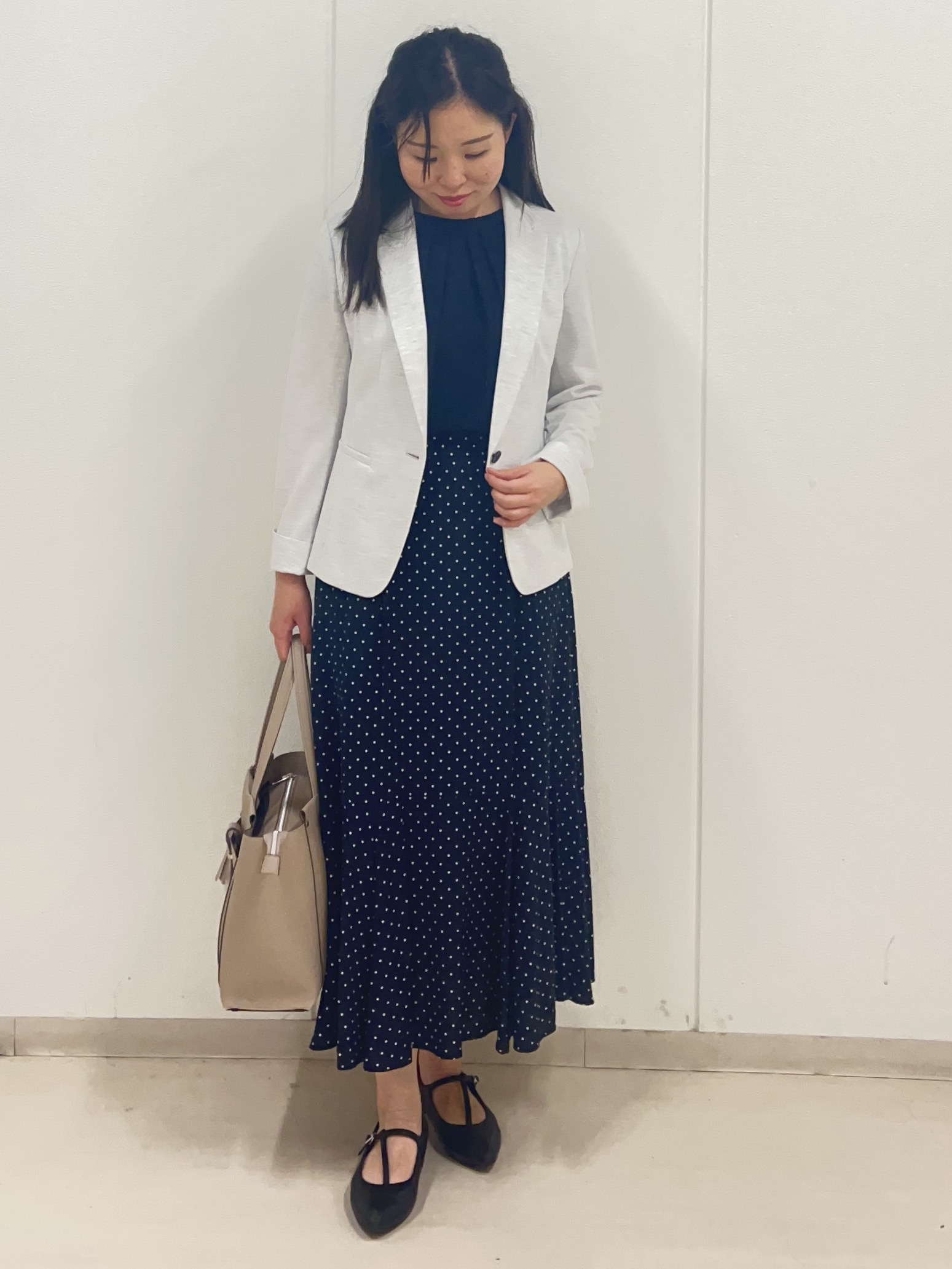 Rihoさんの「Reflect｜【SS-4Lサイズ／UVカット／接触冷感】匠ジャケット／ベーシックテーラード」を使ったコーディネート