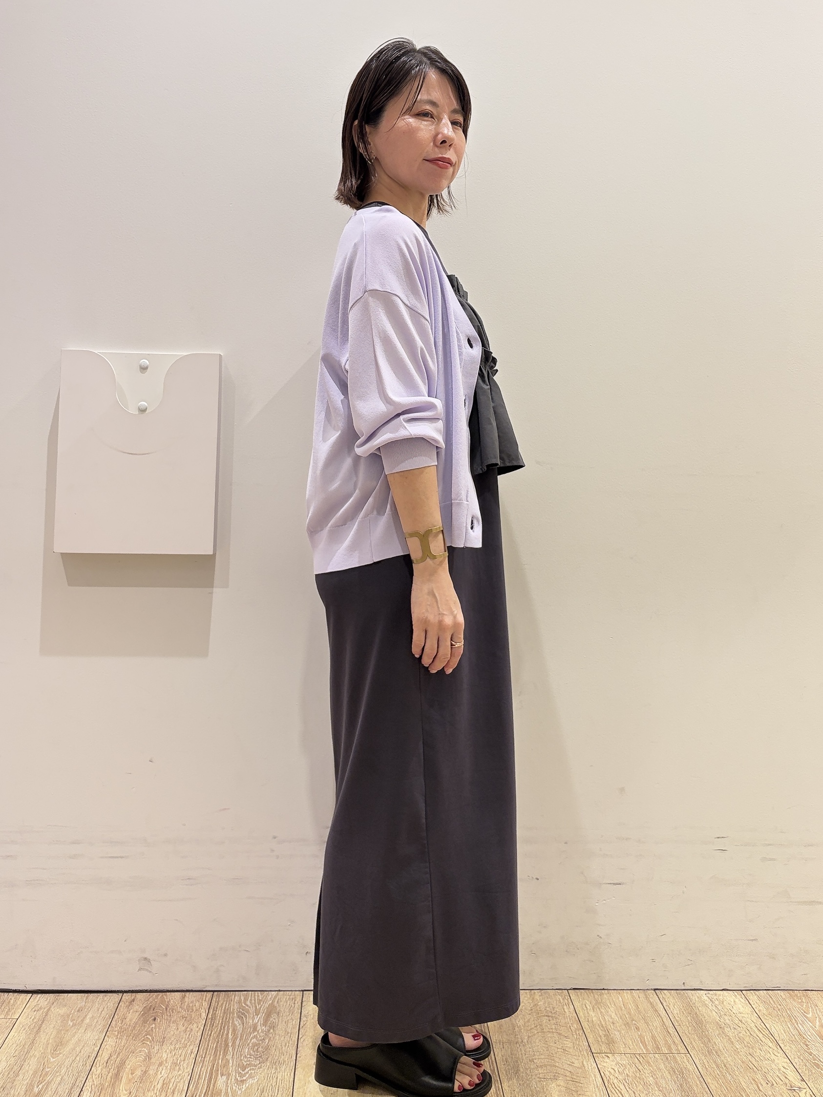 YUKOさんの「index｜ビスチェ付きワンピース【ツインセット／洗濯機OK】」を使ったコーディネート