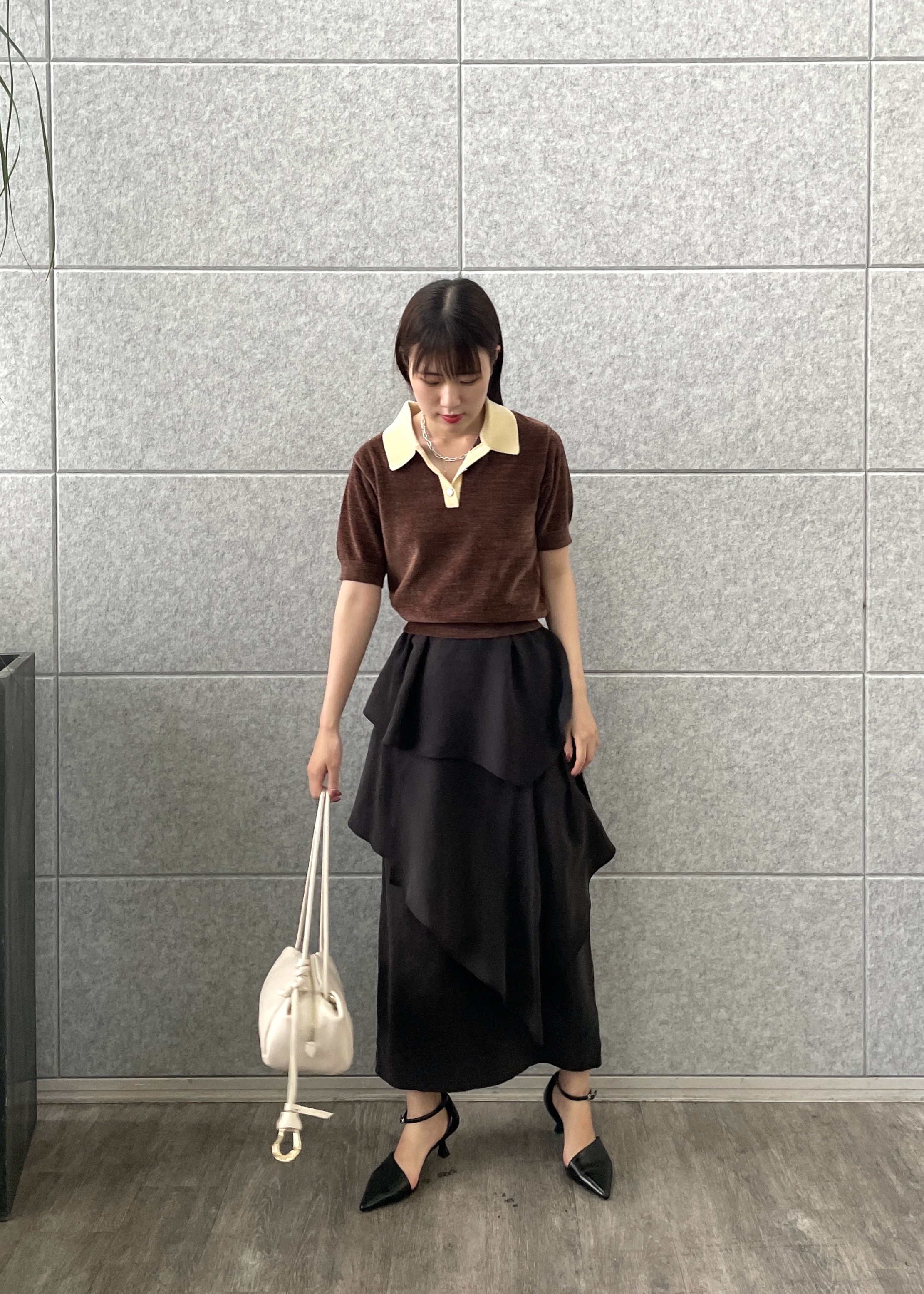 Renoさんの「INDIVI｜メタルペンダントネックレス」を使ったコーディネート