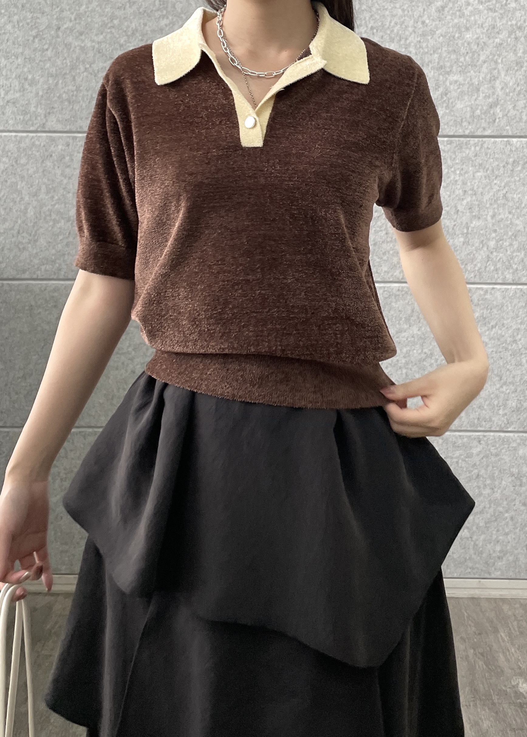 Renoさんの「INDIVI｜メタルペンダントネックレス」を使ったコーディネート