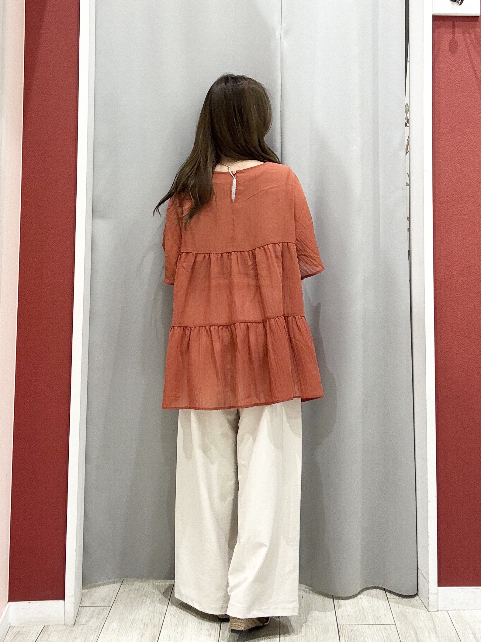 shioさんの「SHOO･LA･RUE｜ワッシャーティアードブラウス」を使ったコーディネート