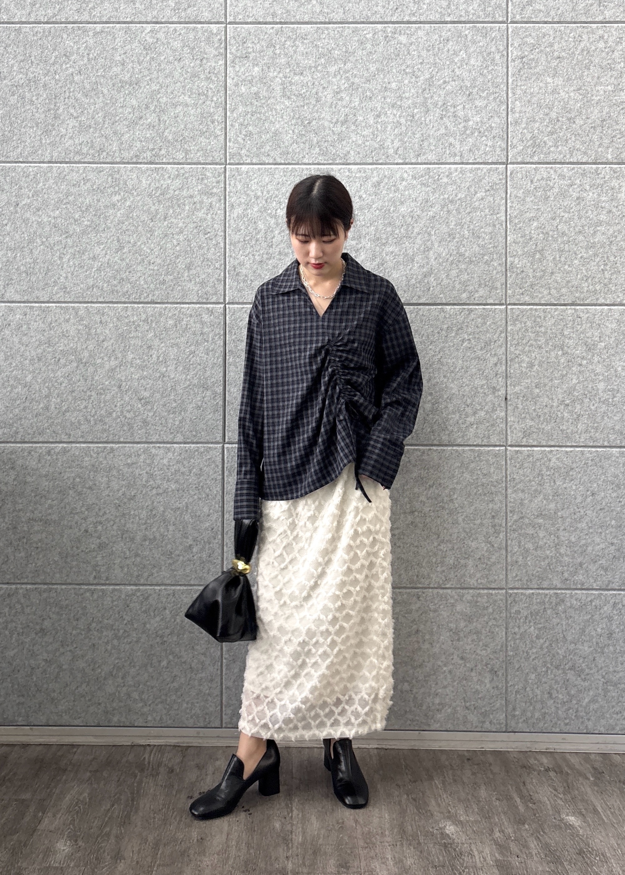 Renoさんの「INDIVI｜メタルペンダントネックレス」を使ったコーディネート