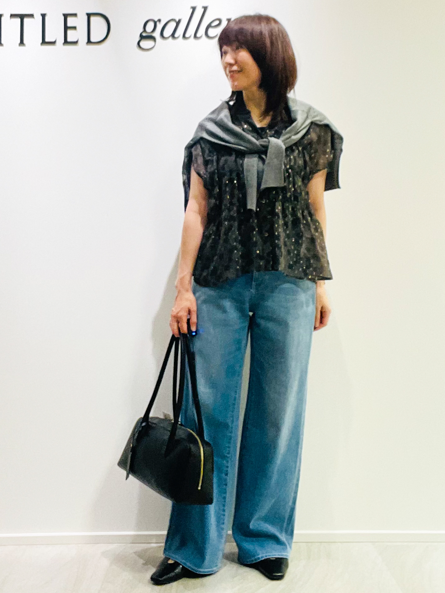 めいさんの「UNTITLED｜ヴィンテージドットブラウス」を使ったコーディネート