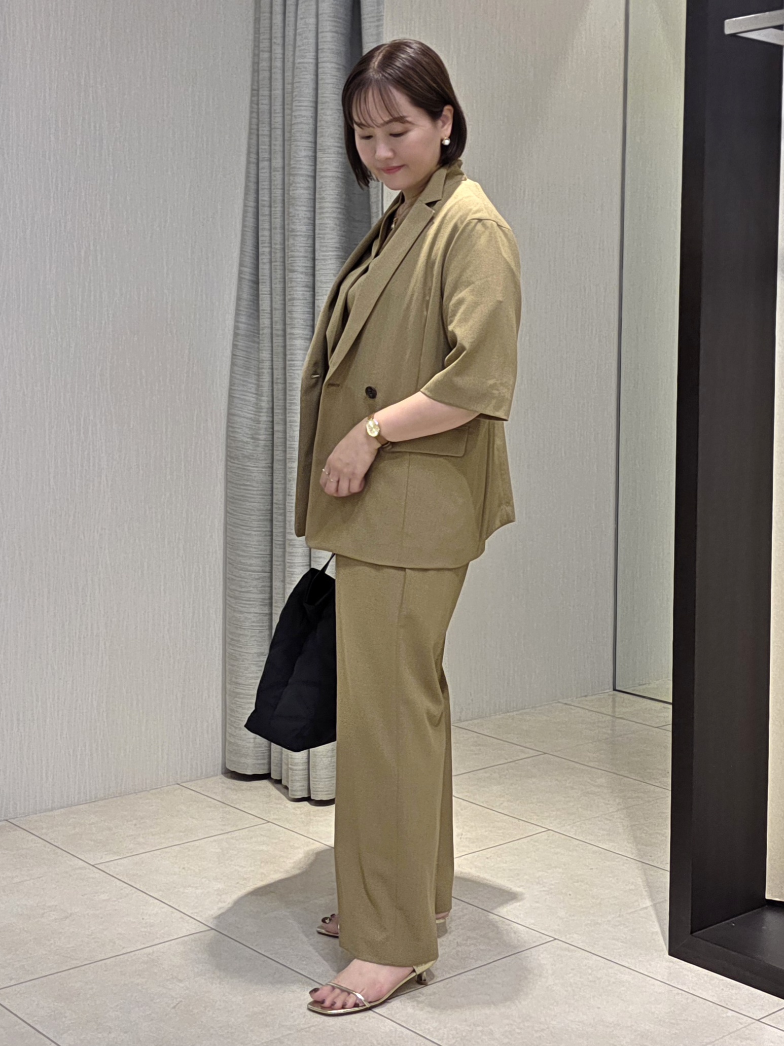 naokoさんの「UNTITLED｜【セットアップ可/通気性/UVカット】エアリークールブラウス」を使ったコーディネート