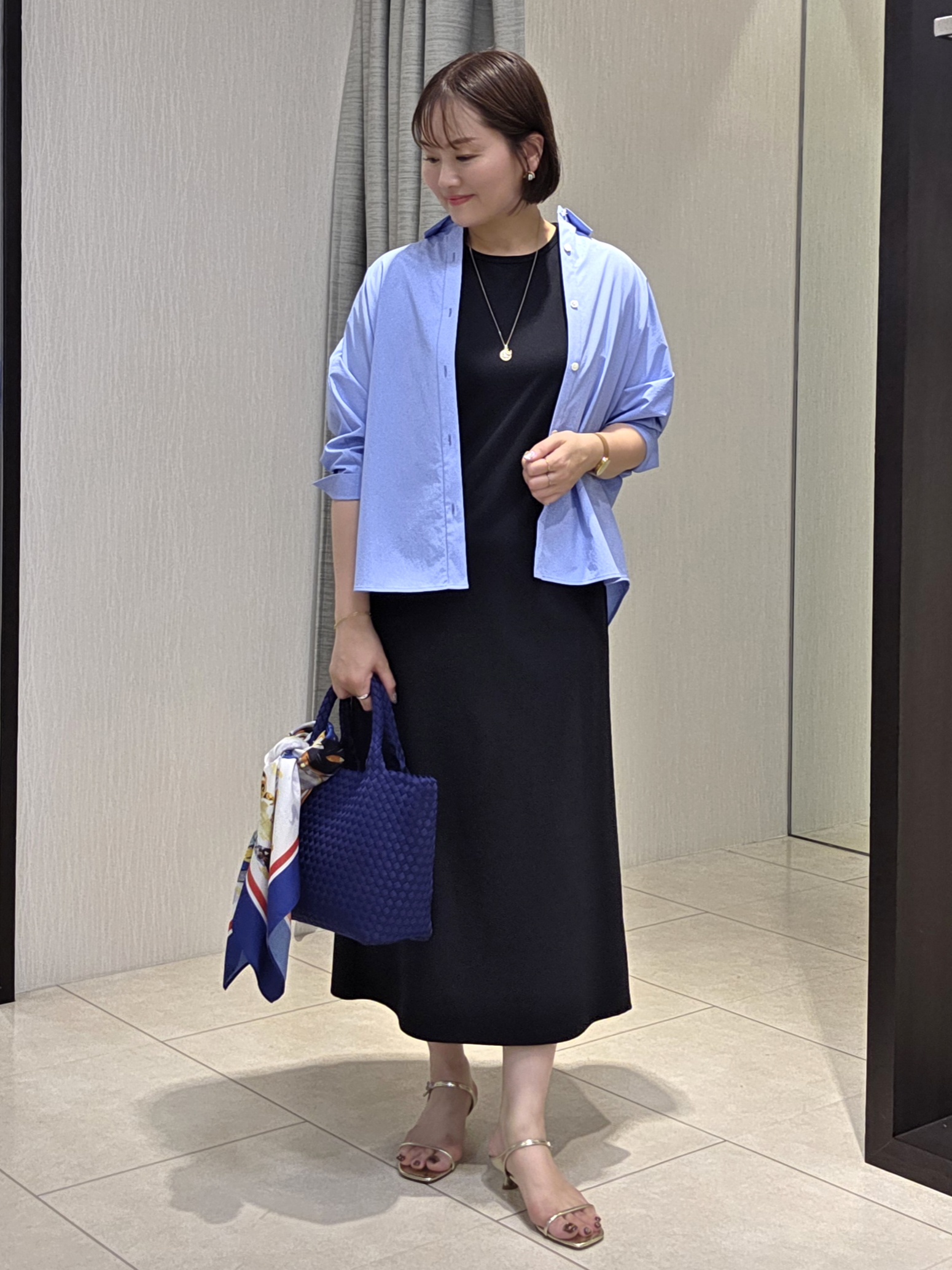 naokoさんの「UNTITLED｜【接触冷感/吸水速乾/UVカット】ドルマンスリーブシャツ」を使ったコーディネート