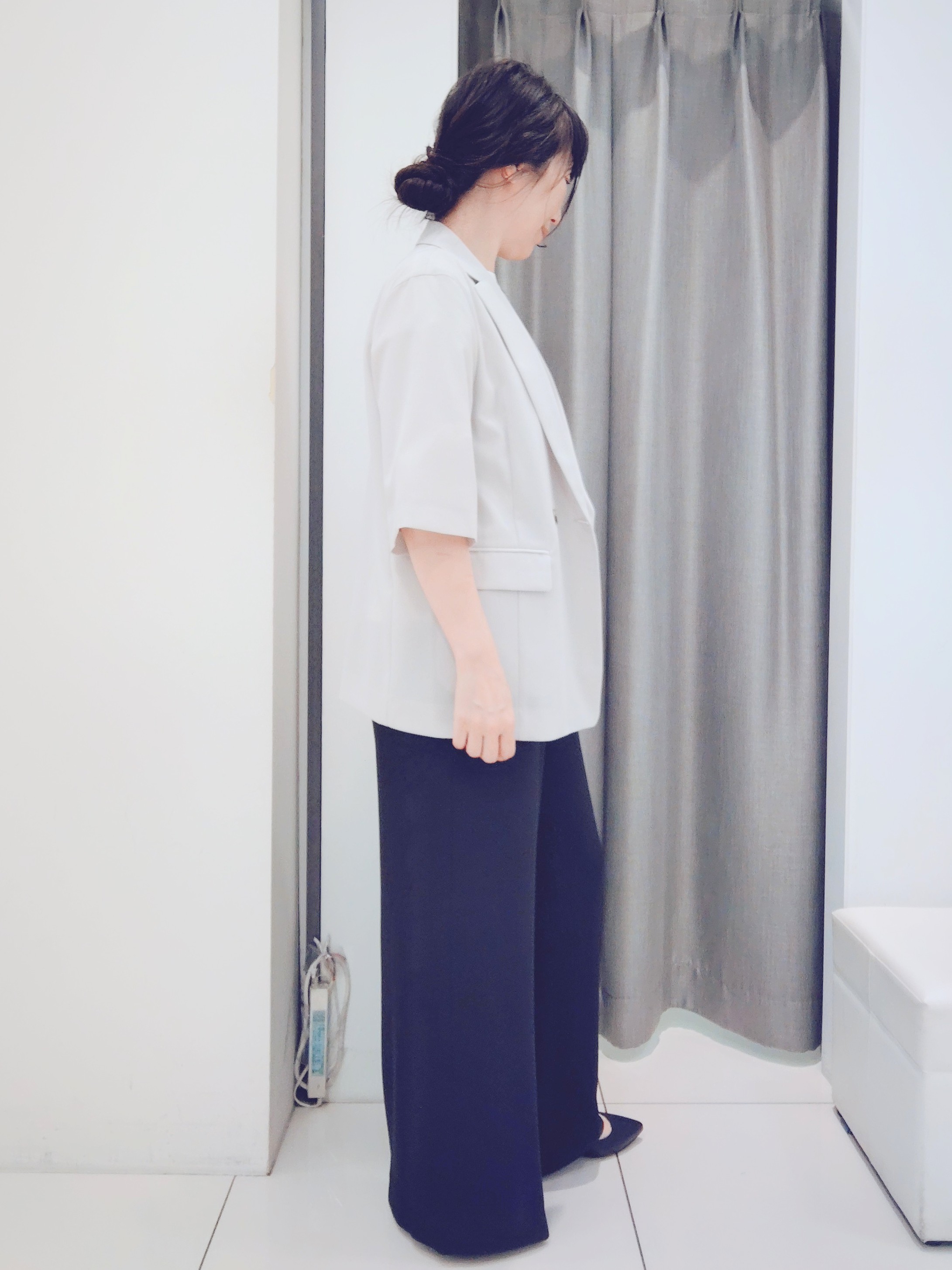 YABUさんの「UNTITLED｜【セットアップ可/UVカット/通気性】エアリークール半袖ジャケット」を使ったコーディネート