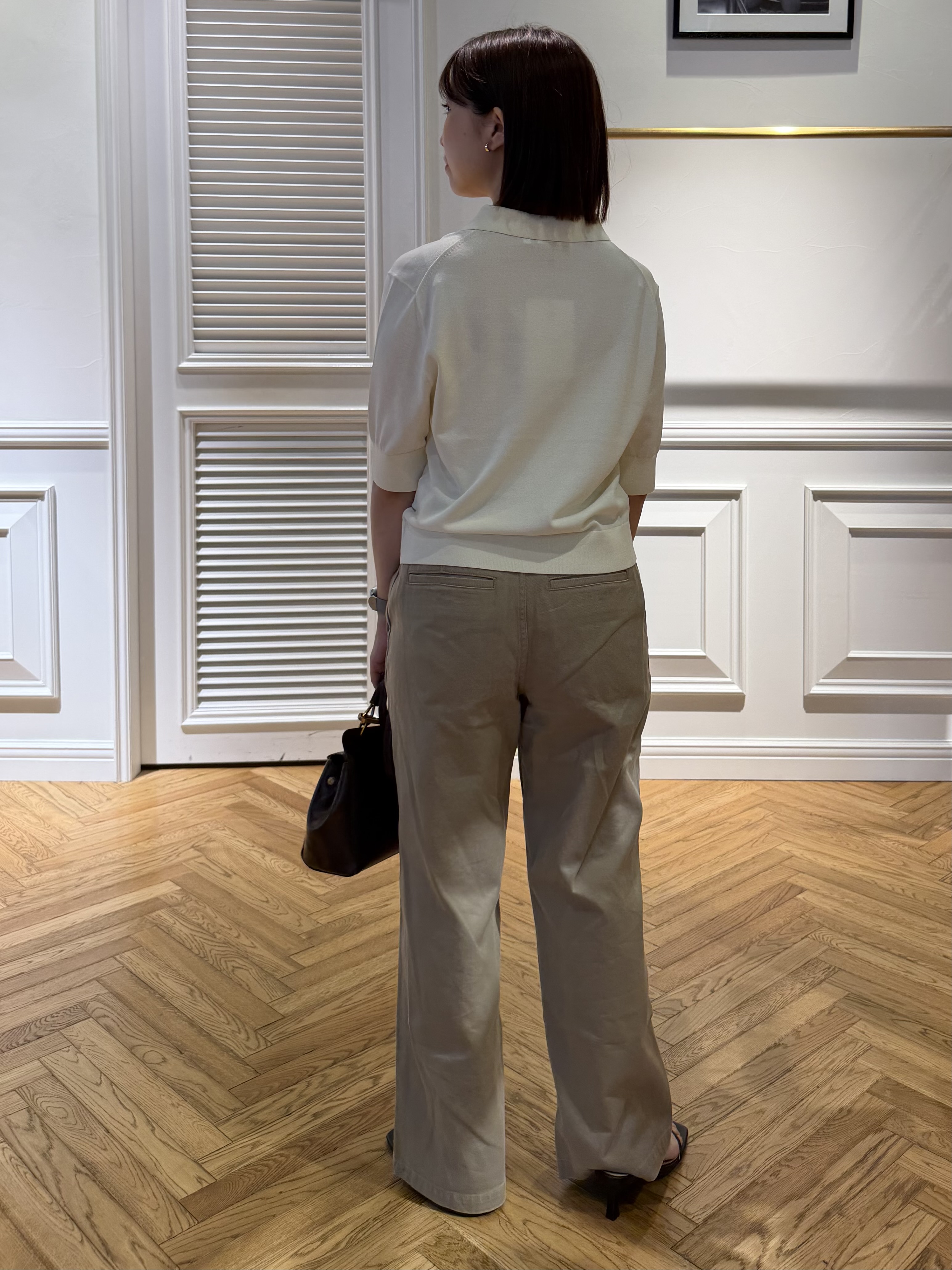 つじ まこさんの「DRESSTERIOR｜UV接触冷感シアーカーディガン」を使ったコーディネート