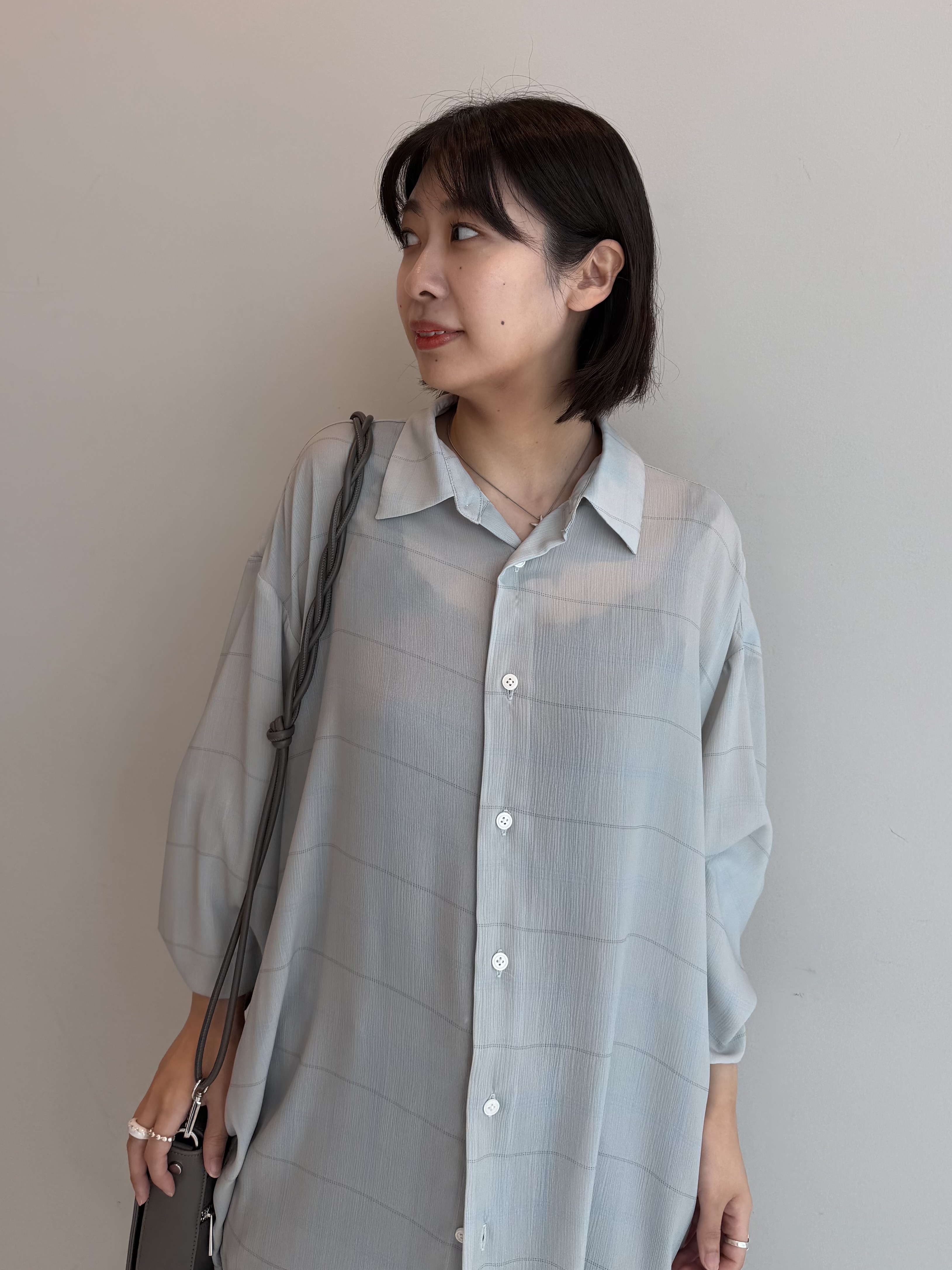 abeさんの「tk.TAKEO KIKUCHI｜【新作！】ミニロープデザインコンパクトショルダーバッグ/ロープデザイン/ミニショルダー/コンパクト/」を使ったコーディネート