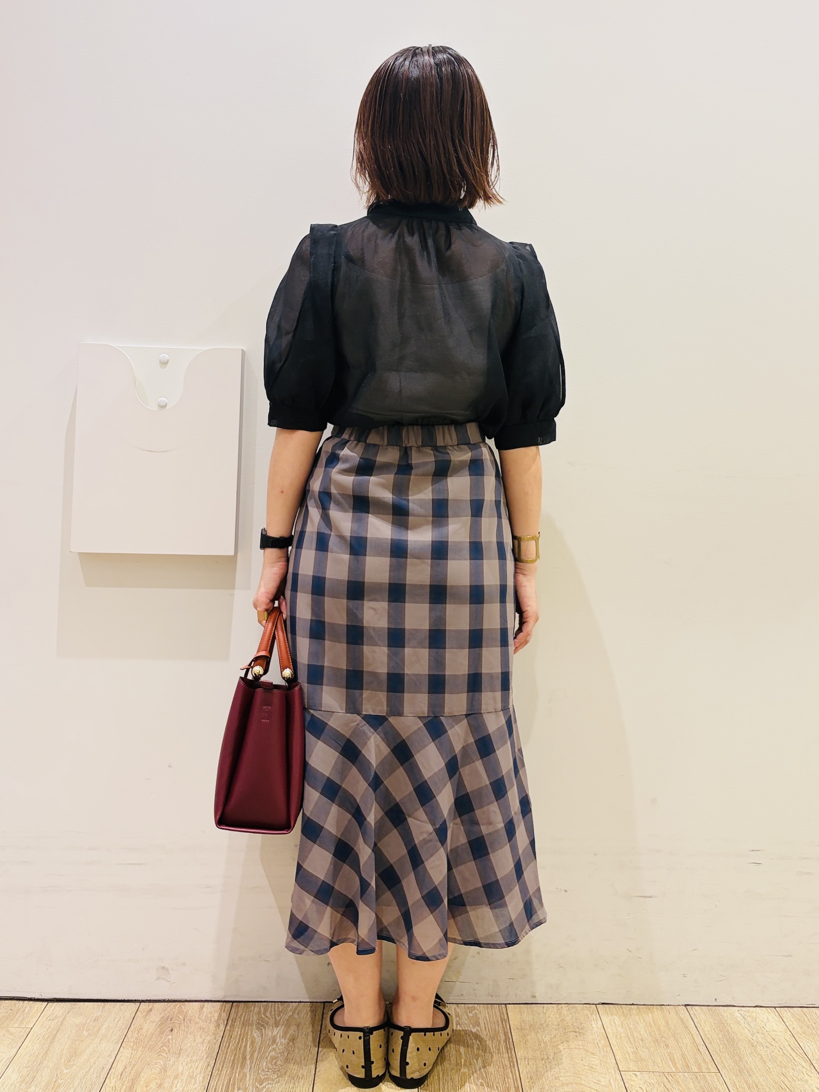YUKOさんの「index｜オーガンシアーリボンフリルブラウス【洗濯機OK／イージーアイロン】」を使ったコーディネート