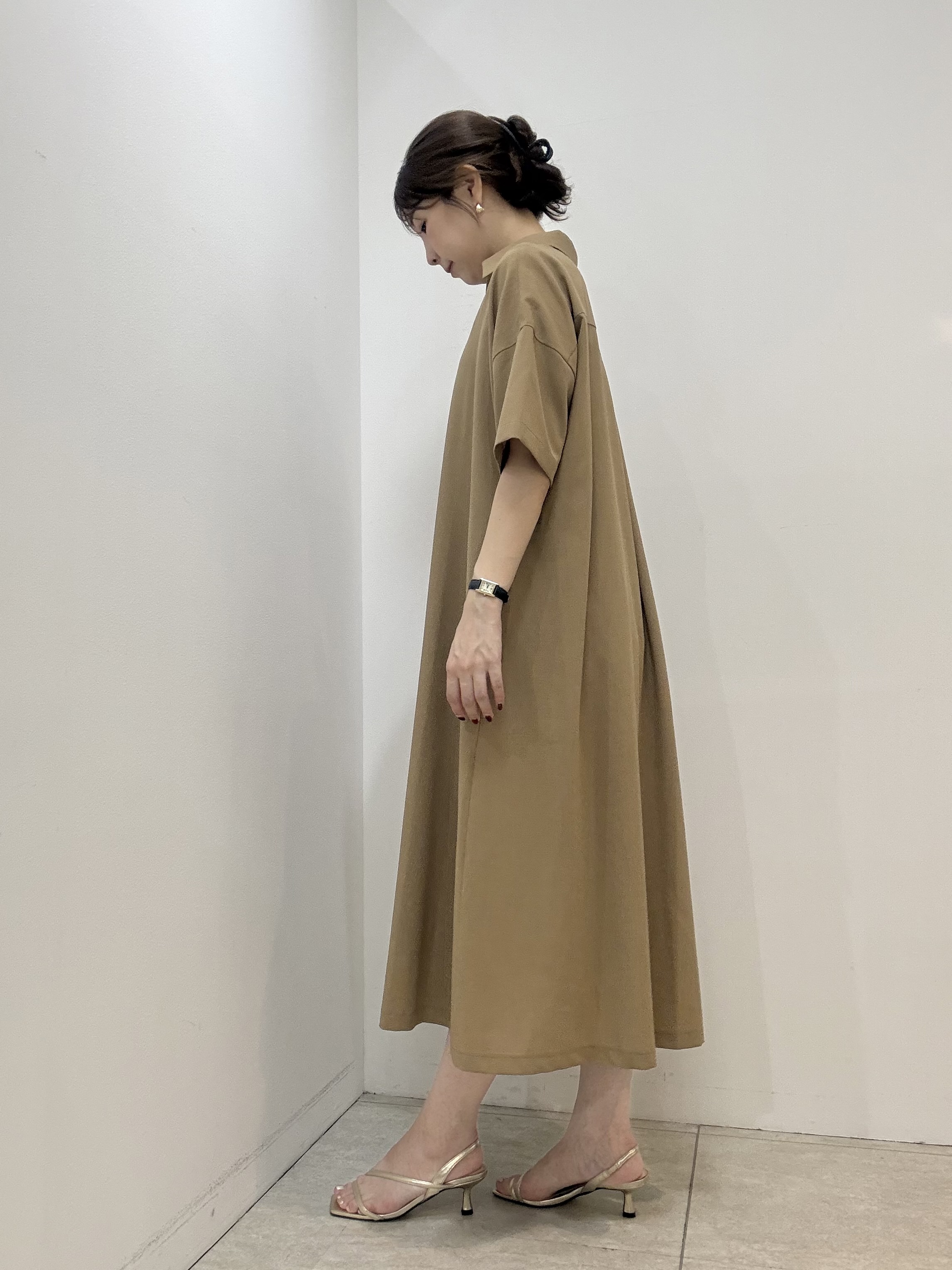 かなえさんの「UNTITLED｜【UVカット/接触冷感/通気性】エアリークールワンピース」を使ったコーディネート