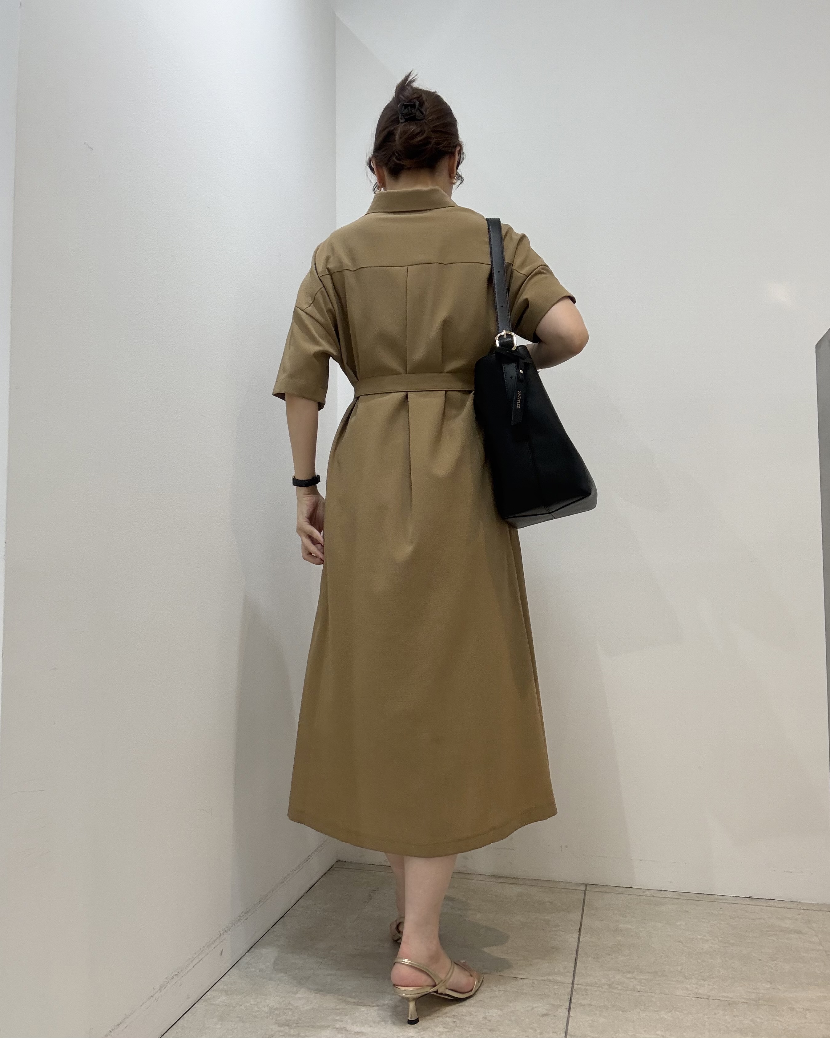 かなえさんの「UNTITLED｜【UVカット/接触冷感/通気性】エアリークールワンピース」を使ったコーディネート