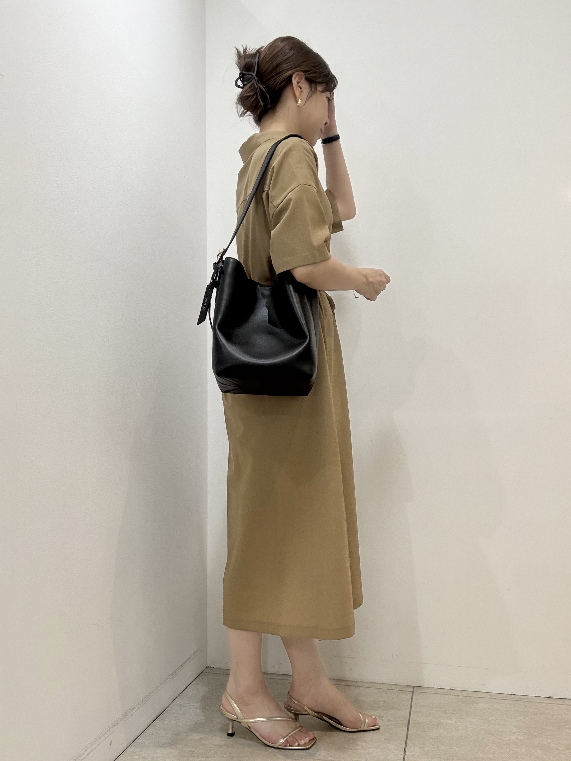 かなえさんの「UNTITLED｜【UVカット/接触冷感/通気性】エアリークールワンピース」を使ったコーディネート
