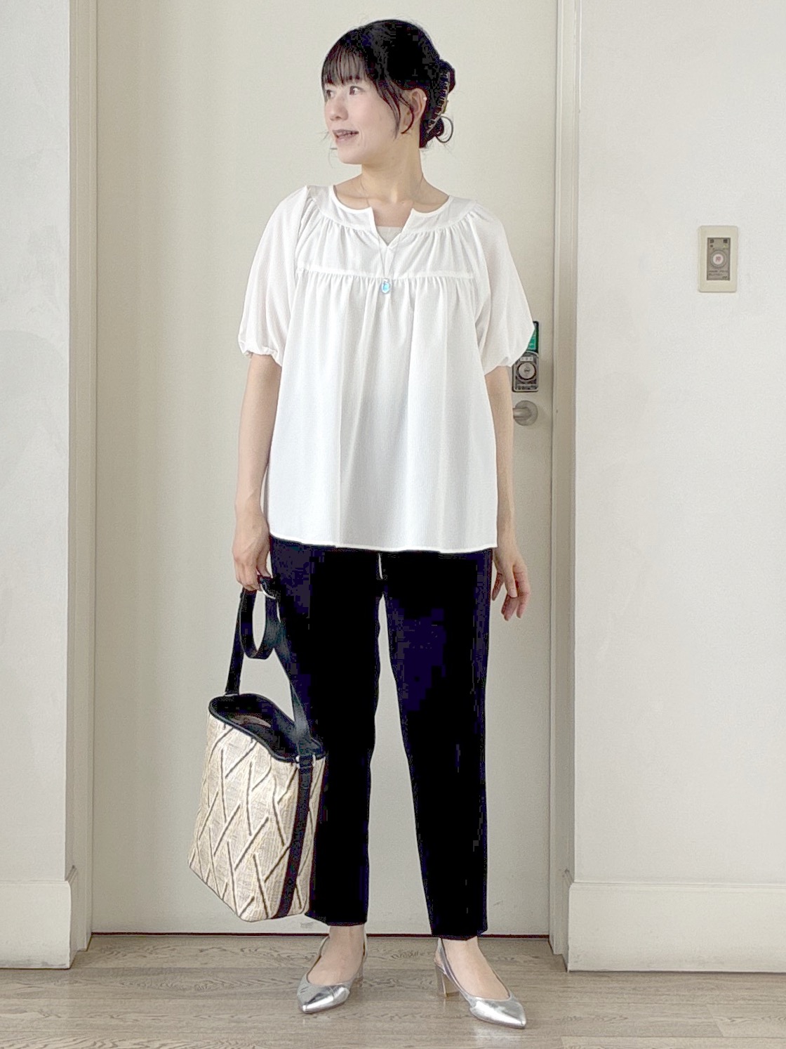  beni_gingerさんの「Reflect｜ギャザーデザインブラウス」を使ったコーディネート