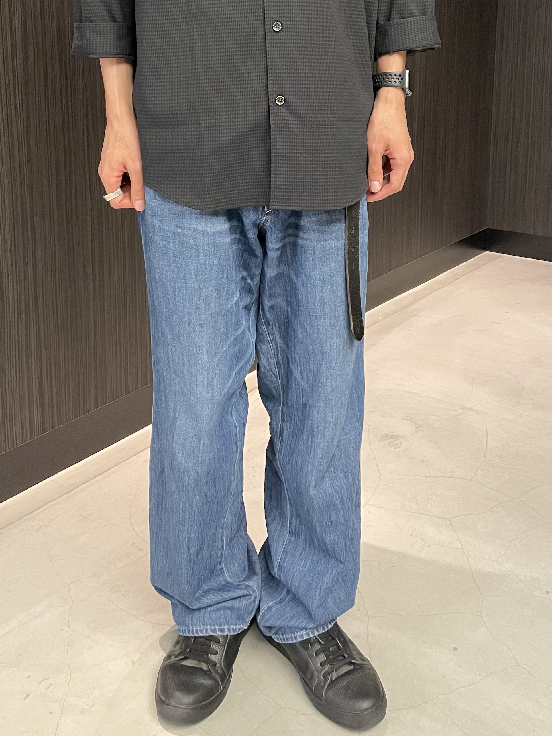 Okdさんの「TAKEO KIKUCHI｜【日本製】DotAir（R）サッカー7分袖シャツ」を使ったコーディネート