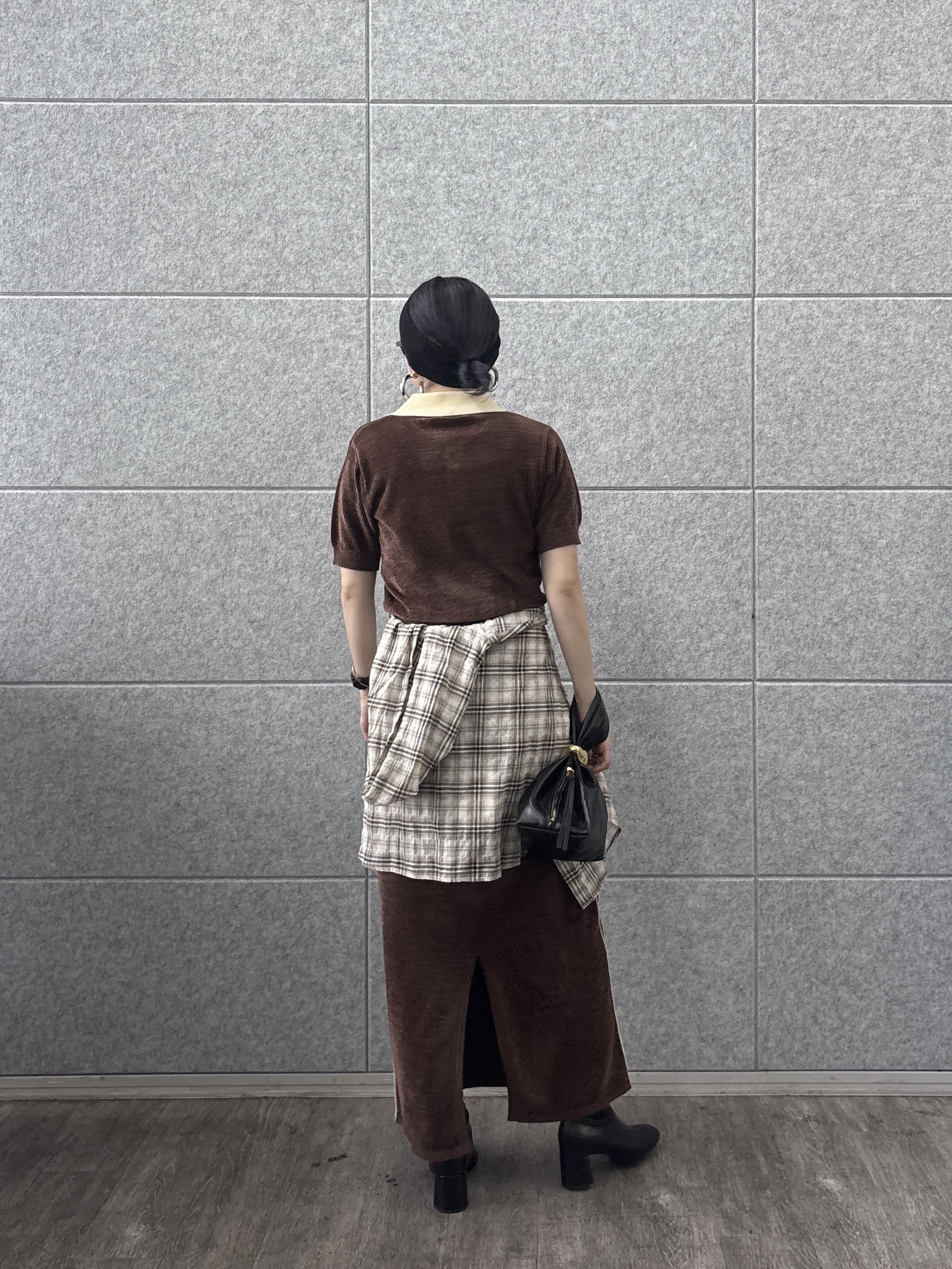 kotakiさんの「INDIVI｜フード付 シアーチェックシャツ」を使ったコーディネート