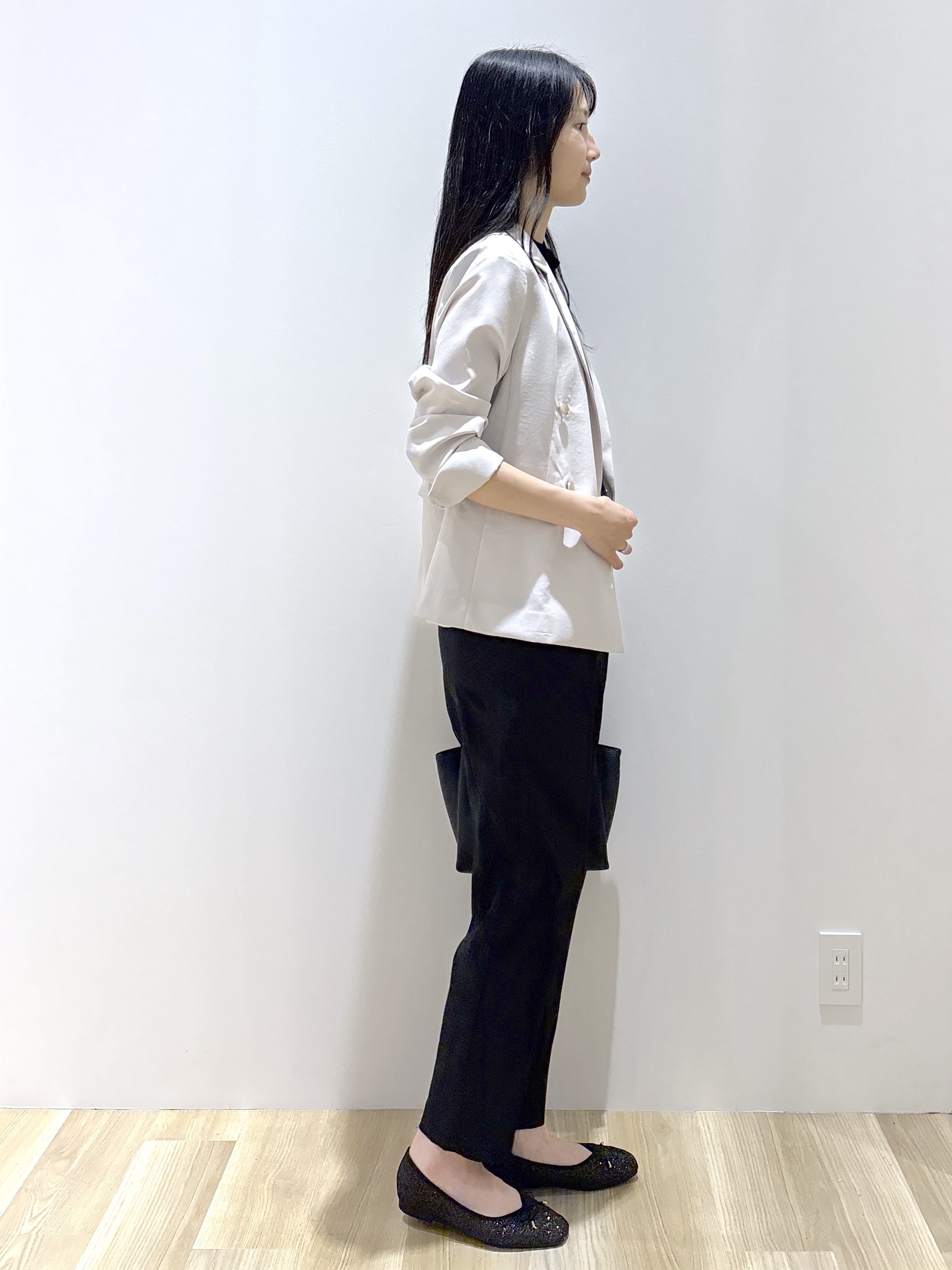 sachikoさんの「OPAQUE.CLIP｜《再入荷》ダブルブレストテーラードジャケット【接触冷感／吸水速乾／イージーアイロン／防シワ／洗濯機O」を使ったコーディネート