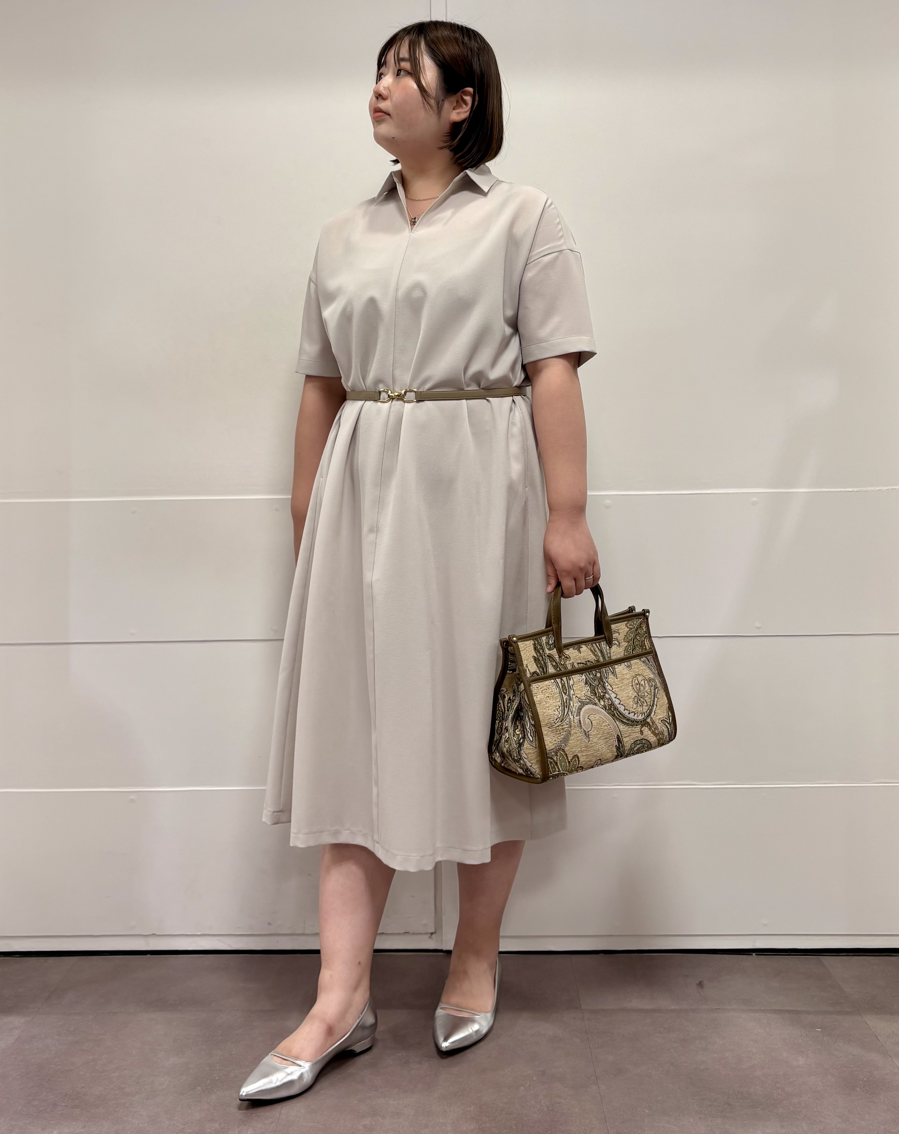 MIさんの「UNTITLED｜【UVカット/接触冷感/通気性】エアリークールワンピース」を使ったコーディネート