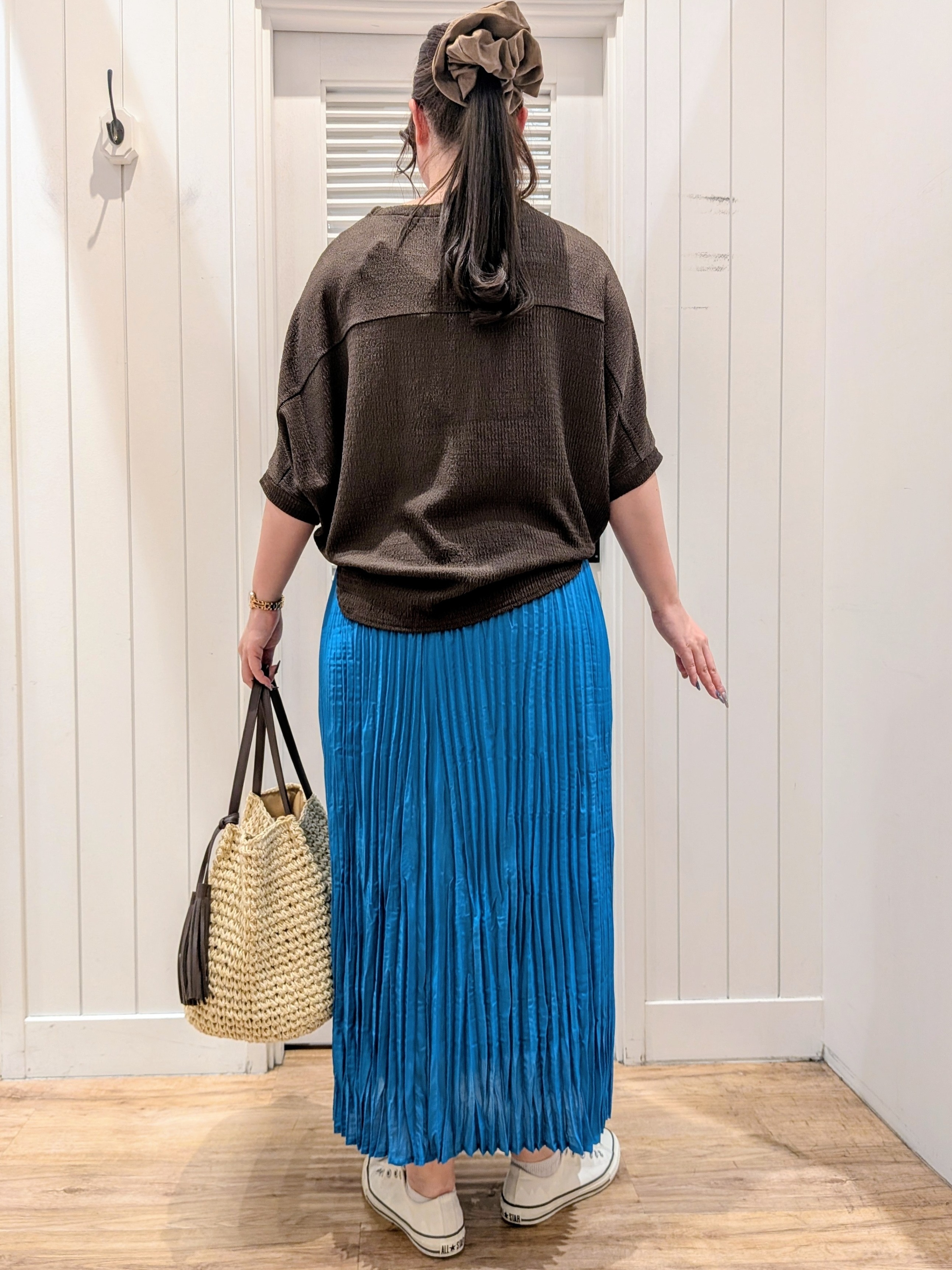 ayakaさんの「Dessin｜シュリンクジャージ カットソー」を使ったコーディネート