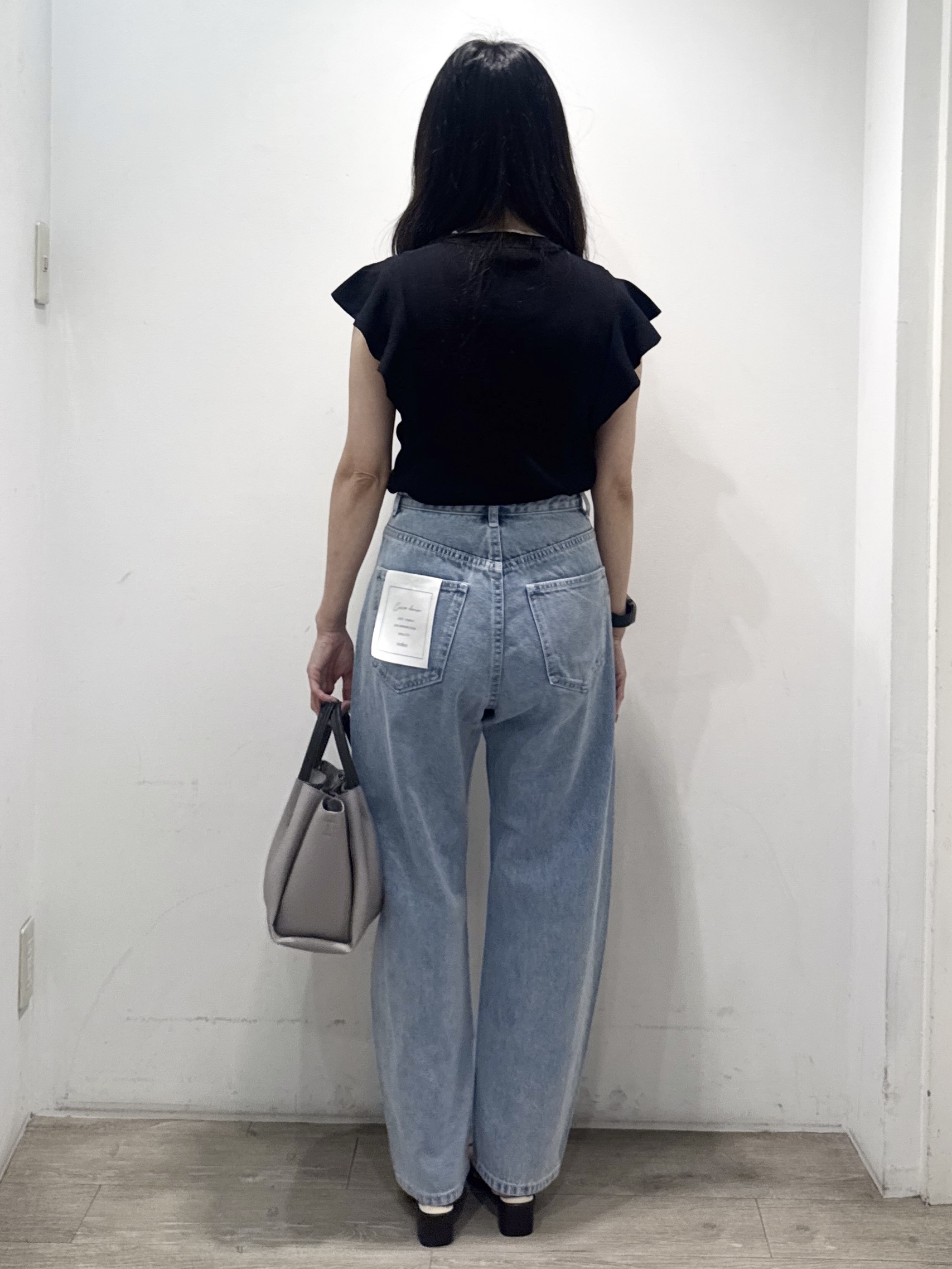 yuicciさんの「OPAQUE.CLIP｜【UVケア／接触冷感】バイカラーボウタイフリルトップス《洗濯機OK》」を使ったコーディネート