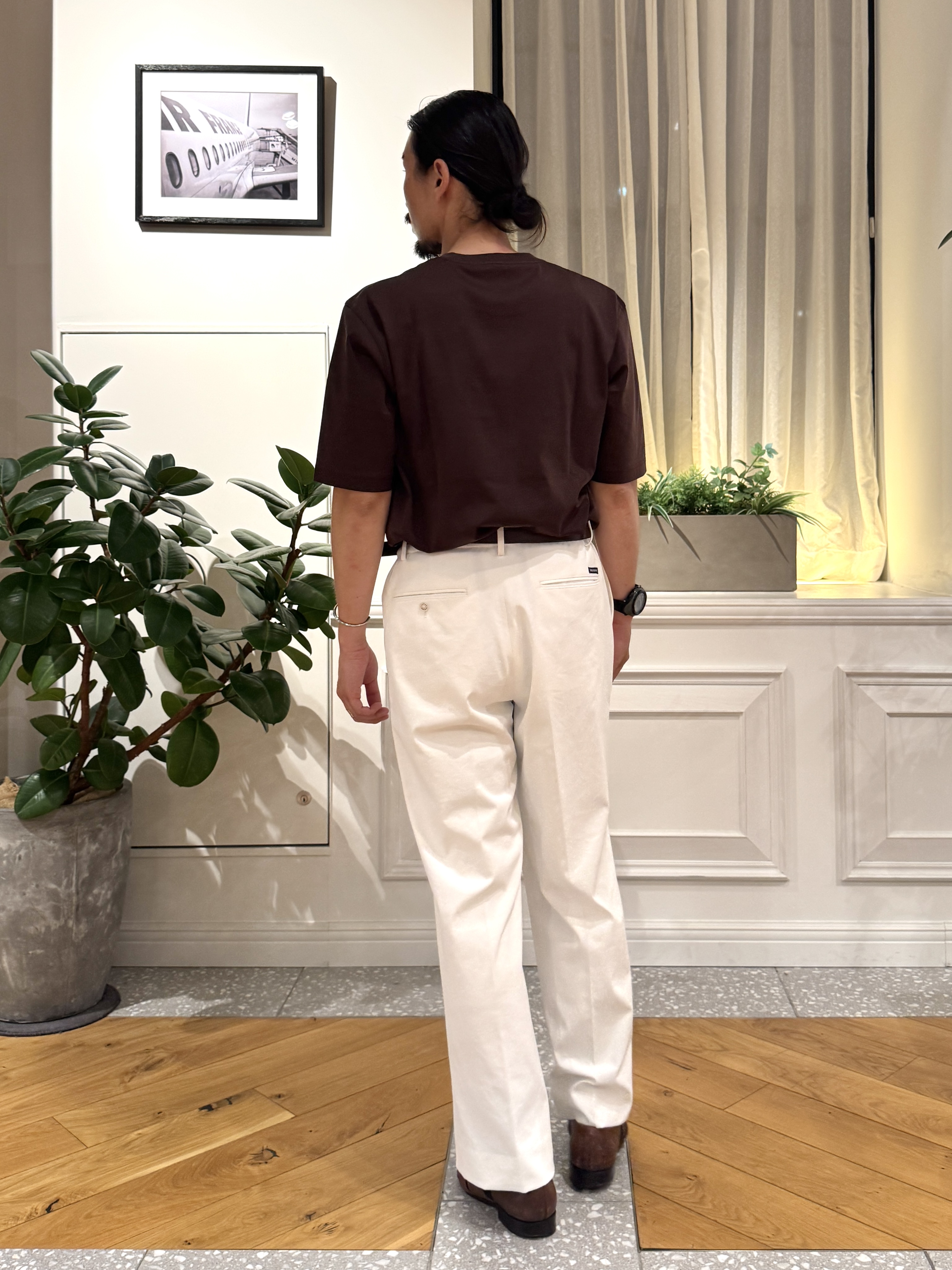 kawarataniさんの「DRESSTERIOR｜【接触冷感／抗菌防臭／消臭】ICE CLEAR COTTON ミサイルキャットTシャツ」を使ったコーディネート